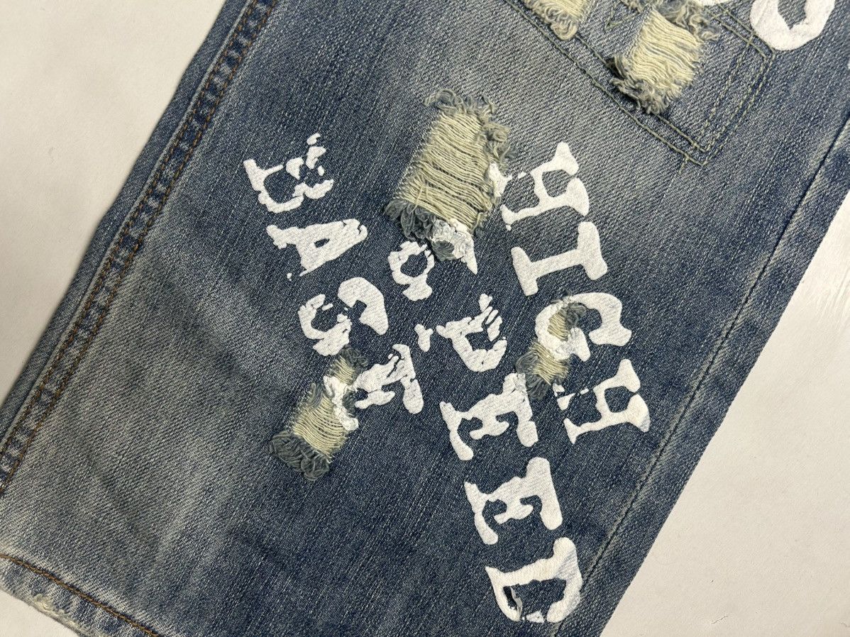 Vintage DS VTG Y2K Fishbone Printed Jeans Size US 33 - 3 Thumbnail