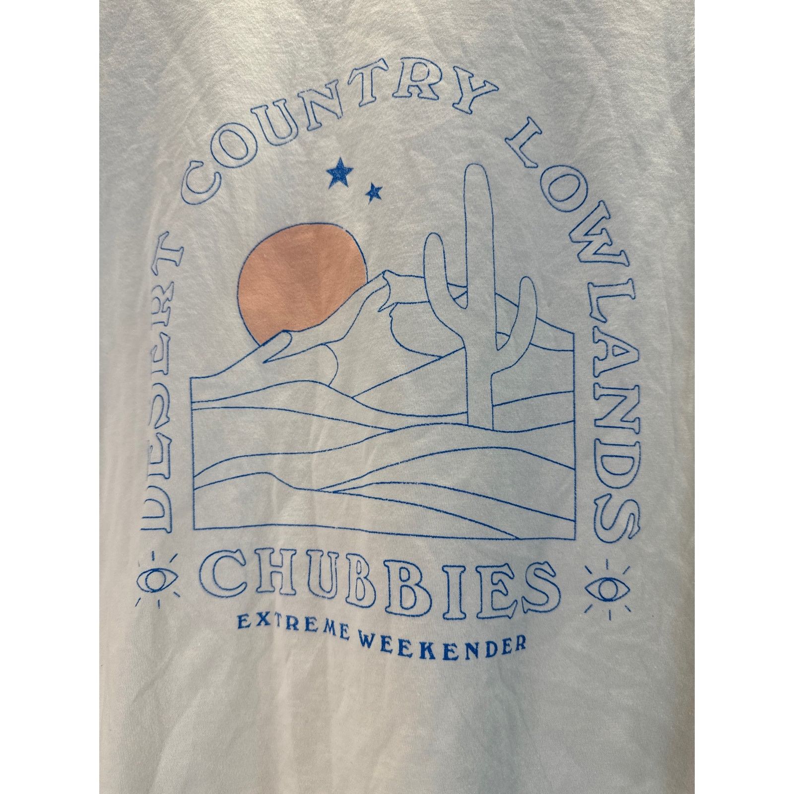 Chubbies Chubbies "Desert Lowland" Cream Longsleeve Tee men sz M Size US M / EU 48-50 / 2 - 3 Thumbnail
