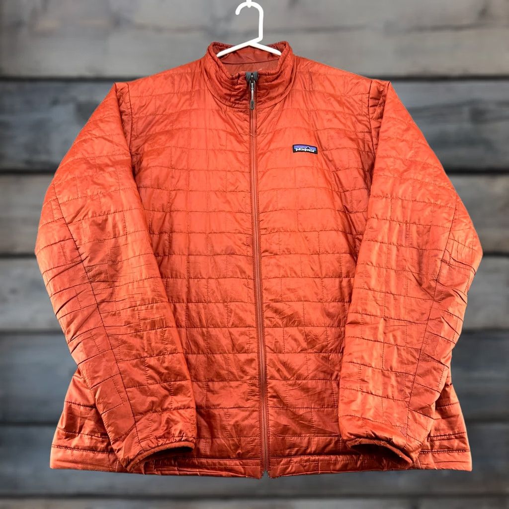 Patagonia Patagonia Nano Puff Jacket Mens 2XL Orange Burnt Rust Quilted Puffer Primaloft Nano Puff Jacket Size US XXL / EU 58 / 5 - 1 Thumbnail