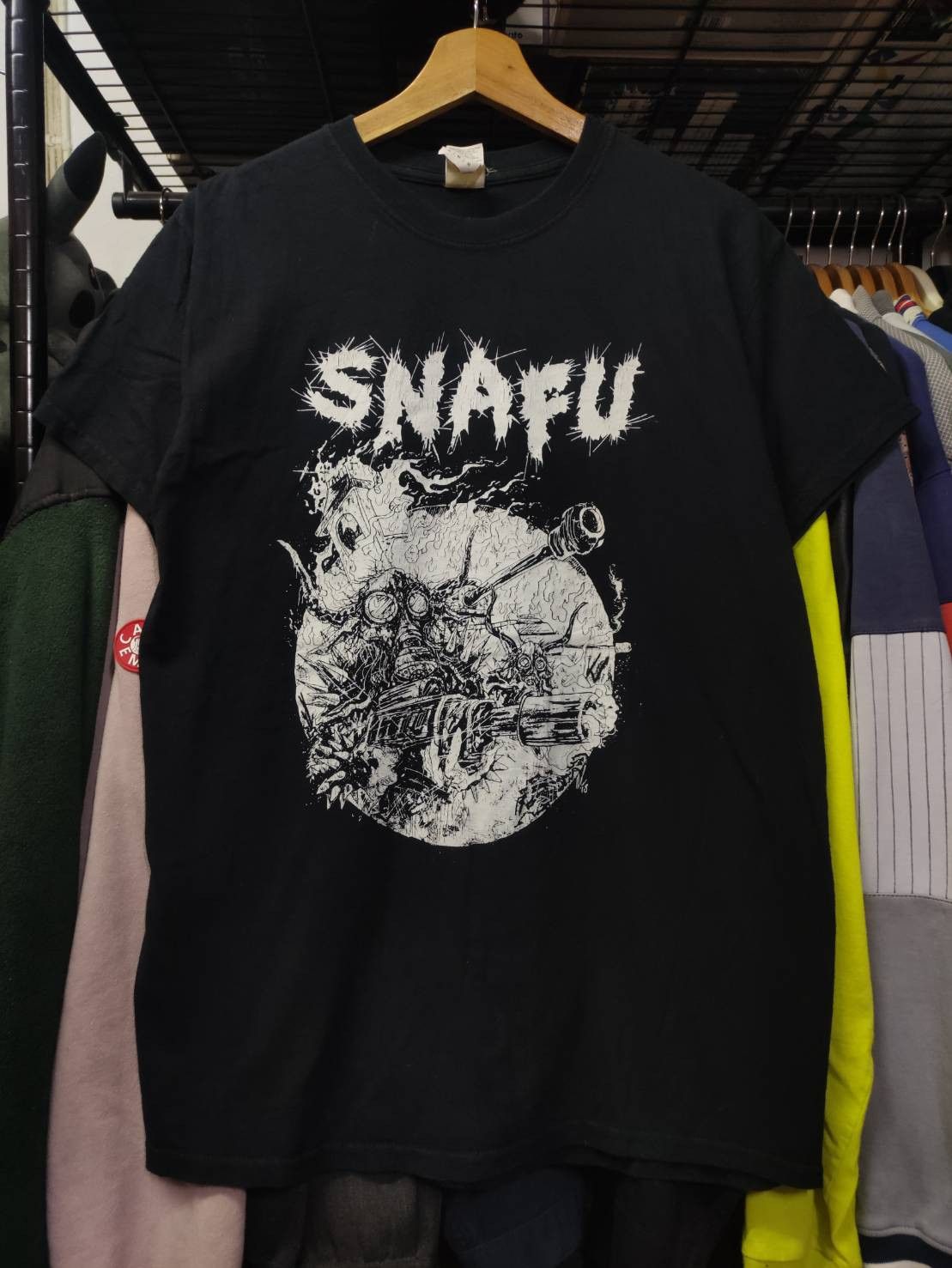 Band Tees S.N.A.F.U. Band Hardcore Thrash Punk from Detroit Michigan Size US M / EU 48-50 / 2 - 2 Thumbnail
