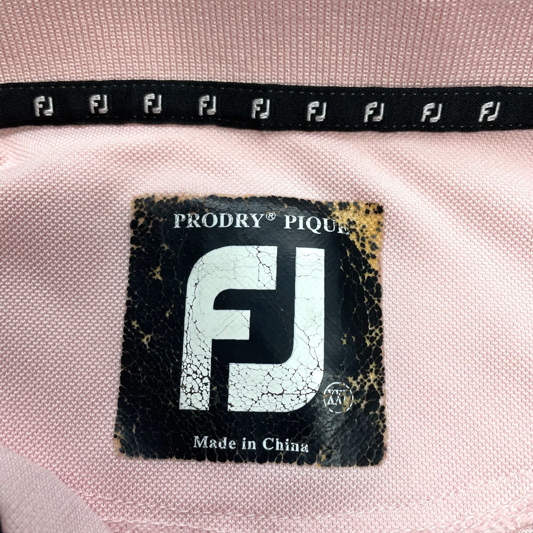 Vintage FJ Pro Dry Pique Polo Shirt 2XL Light Pink Golf Short Sleeve Mens Size US XXL / EU 58 / 5 - 2 Thumbnail
