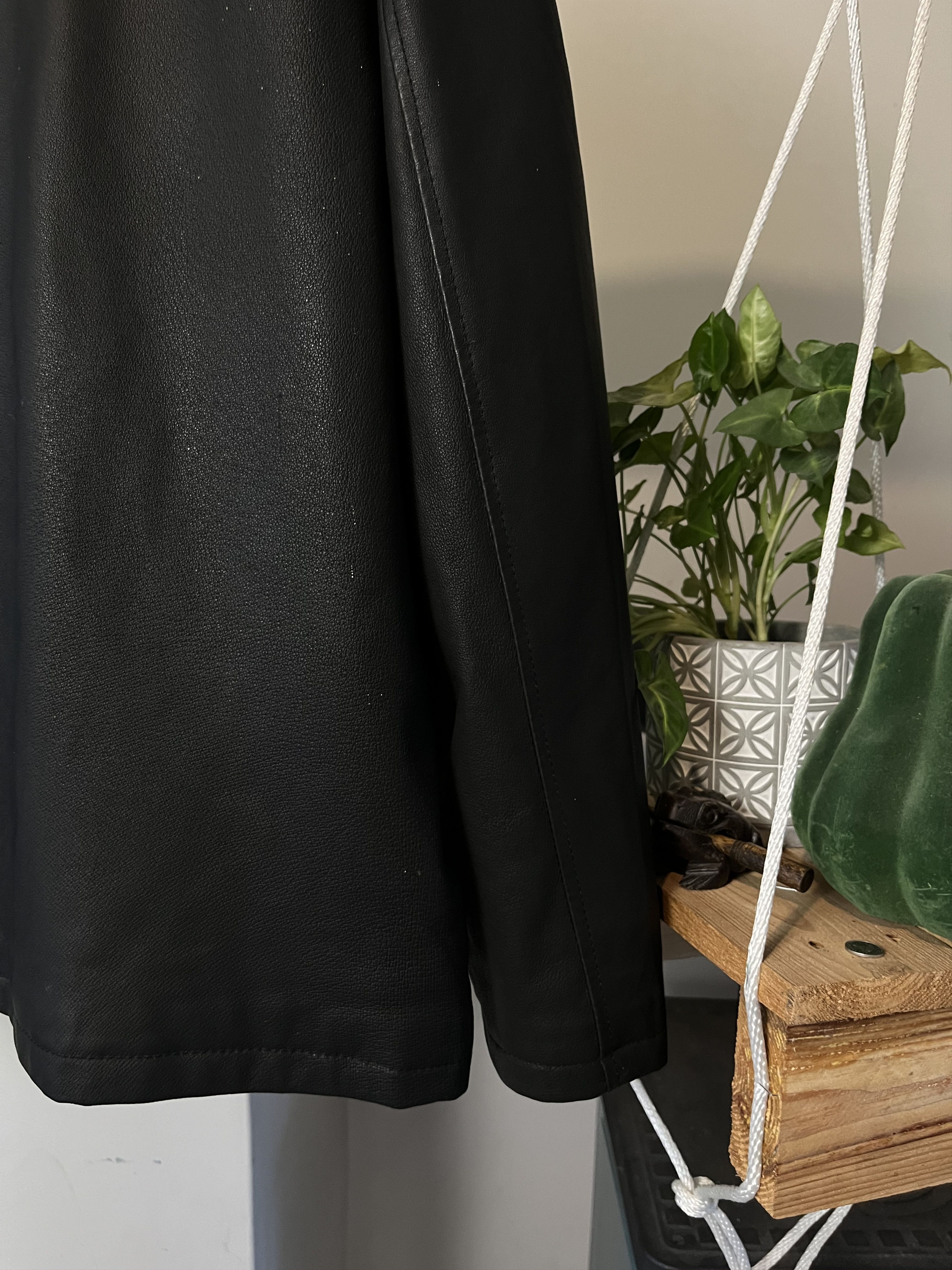 Vintage 90s Real Leather Opium Oversized Jacket Size US L / EU 52-54 / 3 - 8 Thumbnail