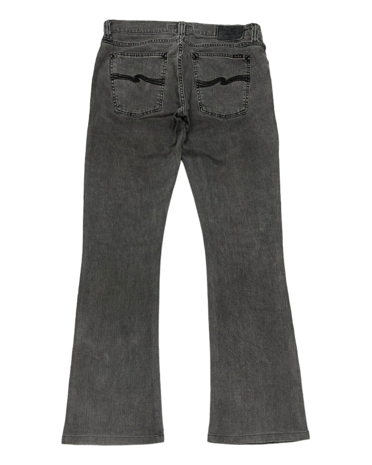 Nudie Jeans NUDIE JEANS BOOTCUT FOGGY BLACK FLARE DENIM Size 32" / US 10 / IT 46 - 6 Thumbnail