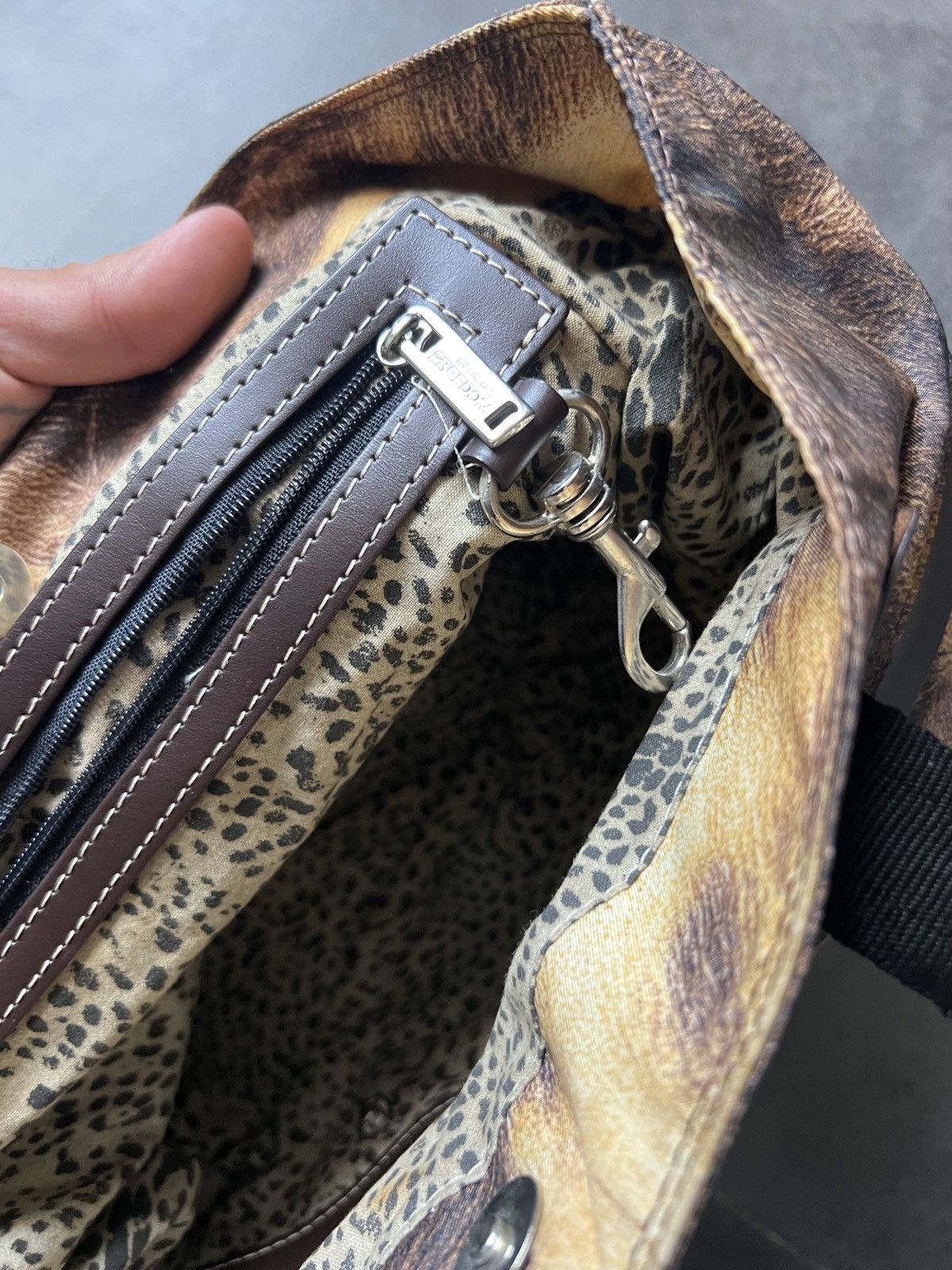 Roberto Cavalli × Vintage Roberto Cavalli Freedom Vintage Leopard tote bag Size ONE SIZE - 5 Thumbnail
