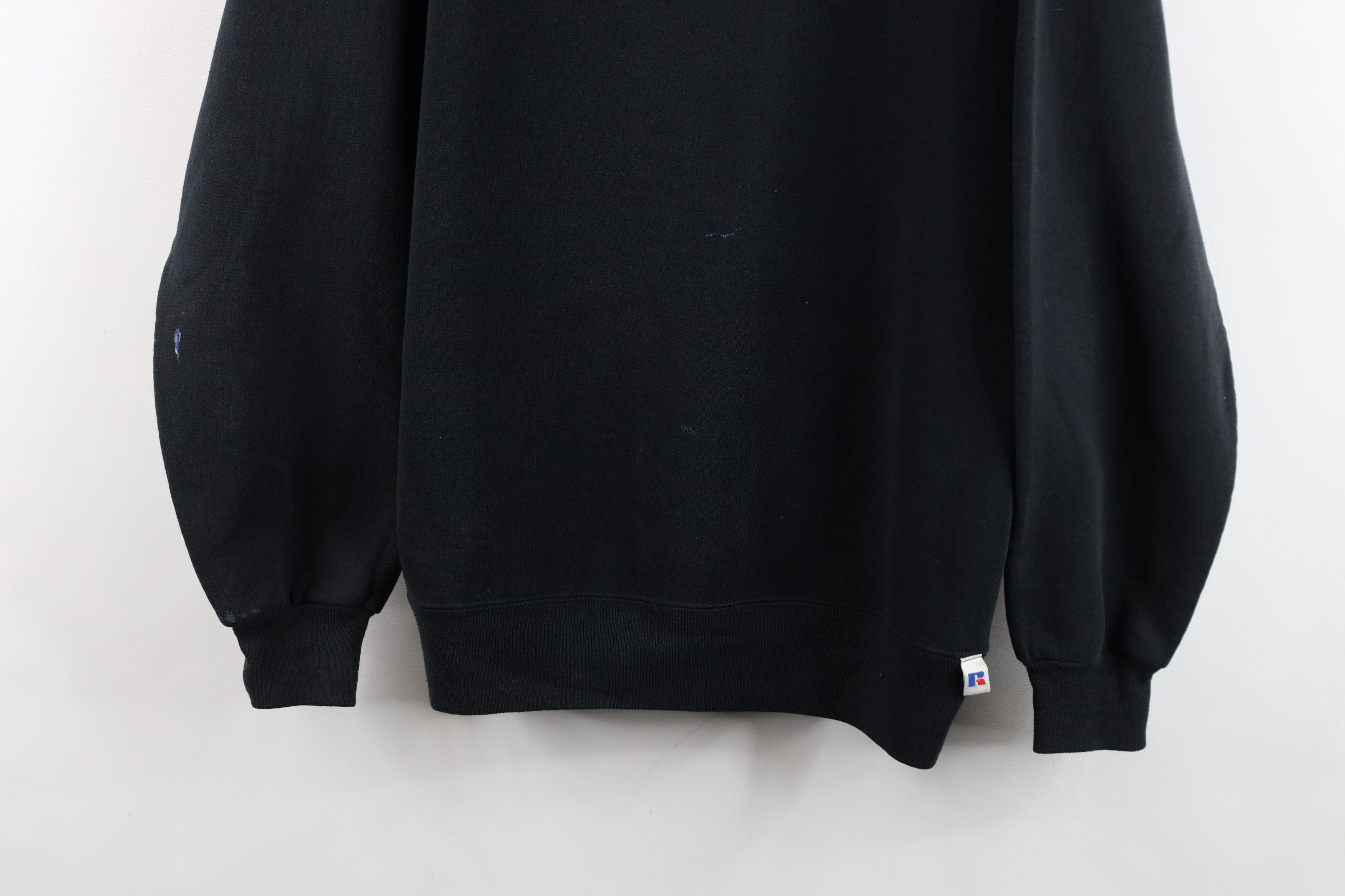 Russell Athletic Vintage 90s Russell Athletic Crewneck Sweatshirt Black USA Size US XL / EU 56 / 4 - 3 Thumbnail