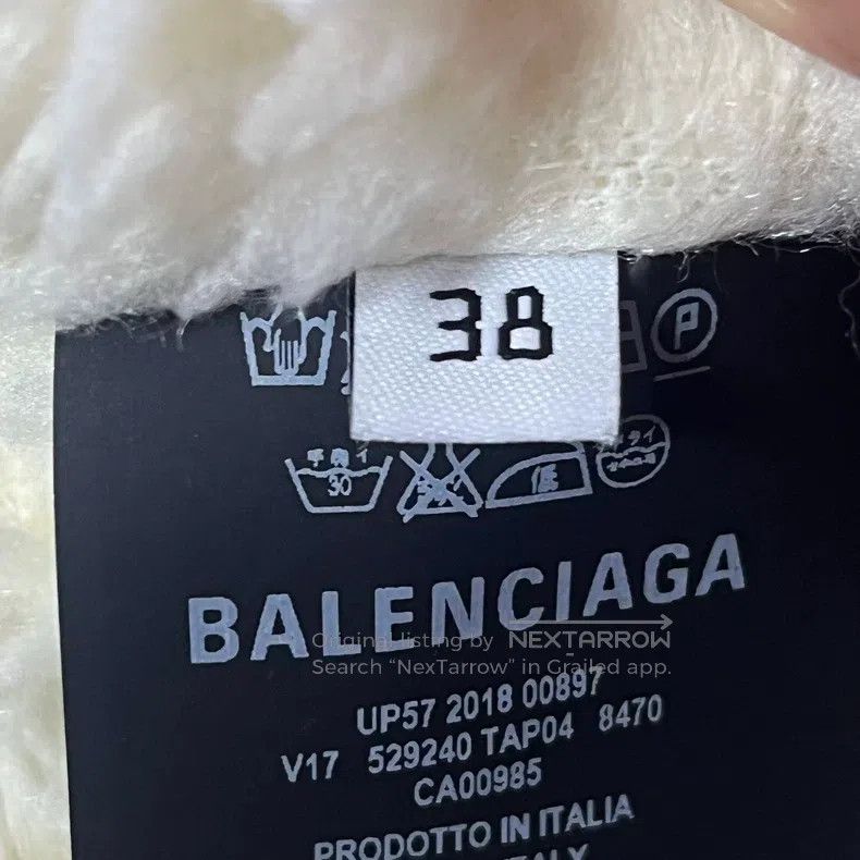 Balenciaga Balenciaga Fleece Back Logo Denim Jacket Size XS / US 0-2 / IT 36-38 - 4 Thumbnail