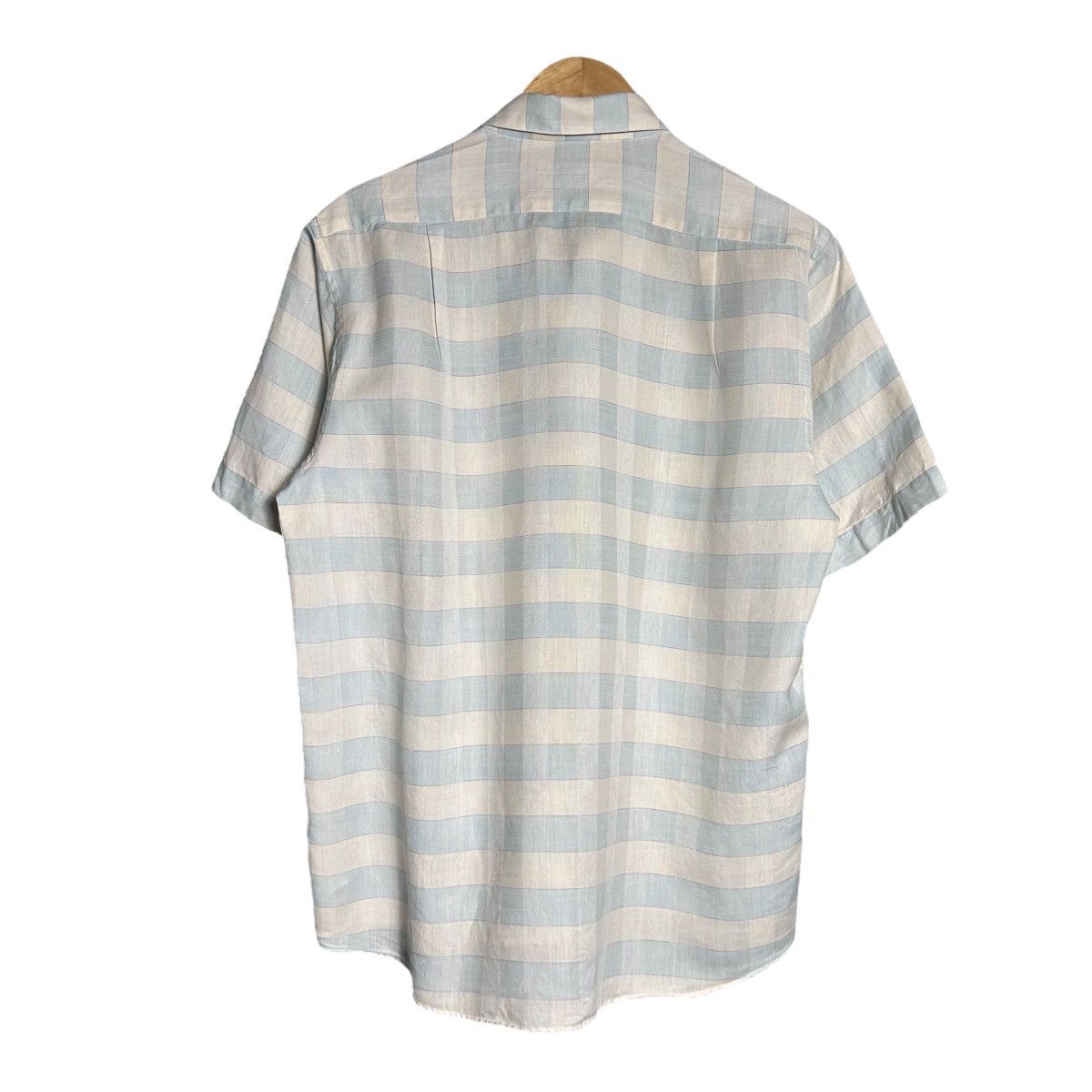 Pierre Balmain Pierre Balmain Striped Pocket Button Shirt Size L / US 10 / IT 46 - 2 Thumbnail