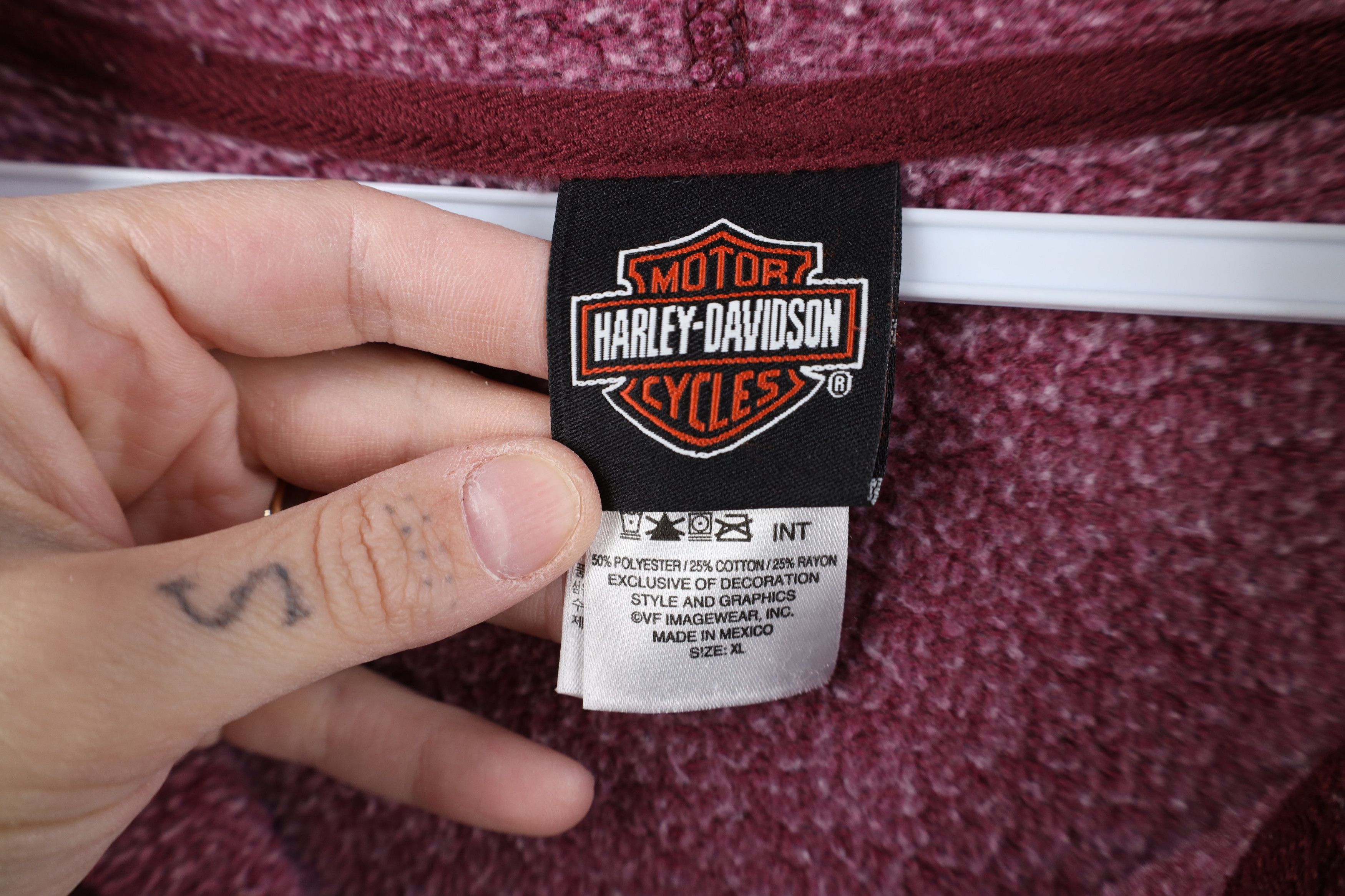 Harley Davidson Vintage Y2K Harley Davidson Flower Wing Hoodie Sweatshirt Size XL / US 12-14 / IT 48-50 - 11 Thumbnail
