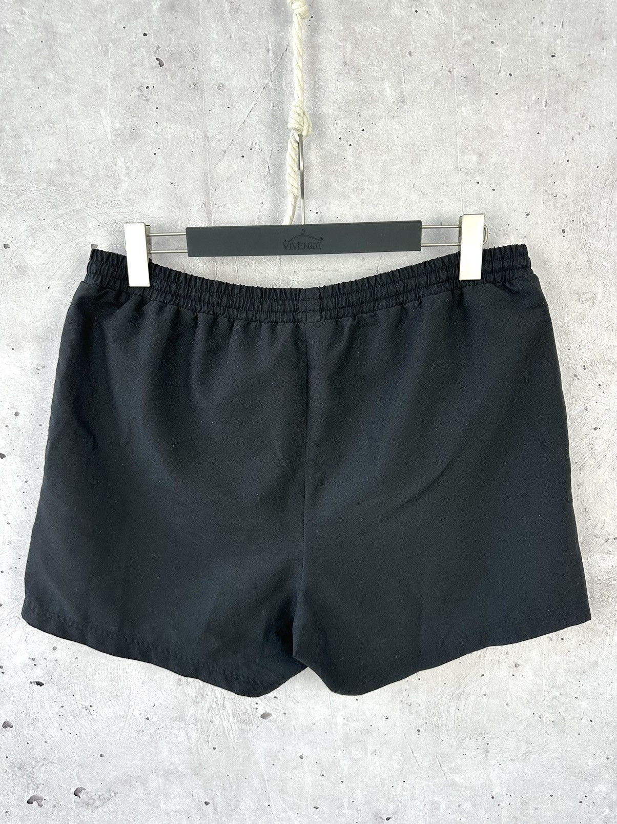 Adidas Adidas Vintage Stripped Logo Black Shorts Size US 33 - 3 Thumbnail