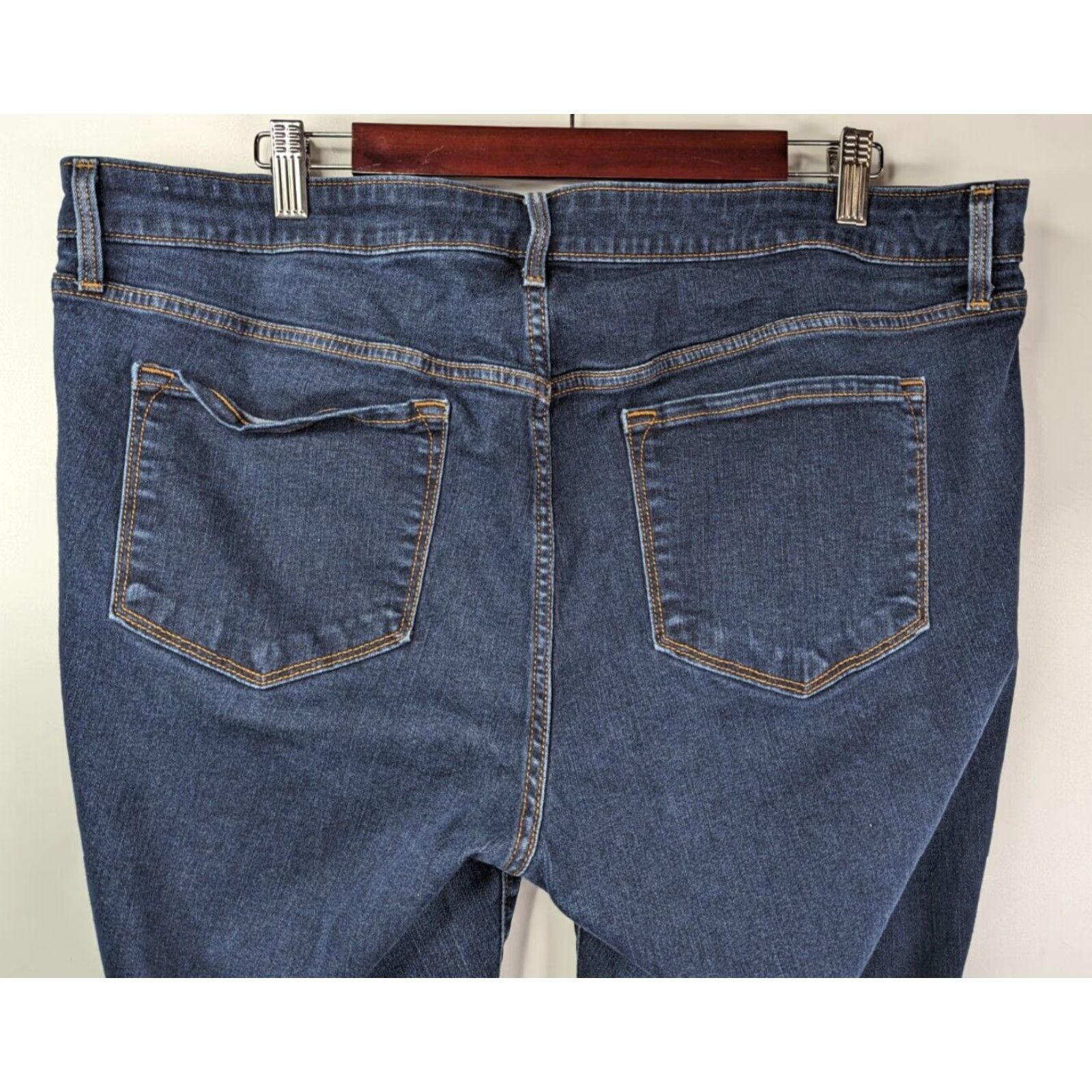 Old Navy Old Navy Women's Jeans 18 Long Black Skinny Rockstar High Rise Stretch Denim Size 40" / US 18 - 5 Thumbnail