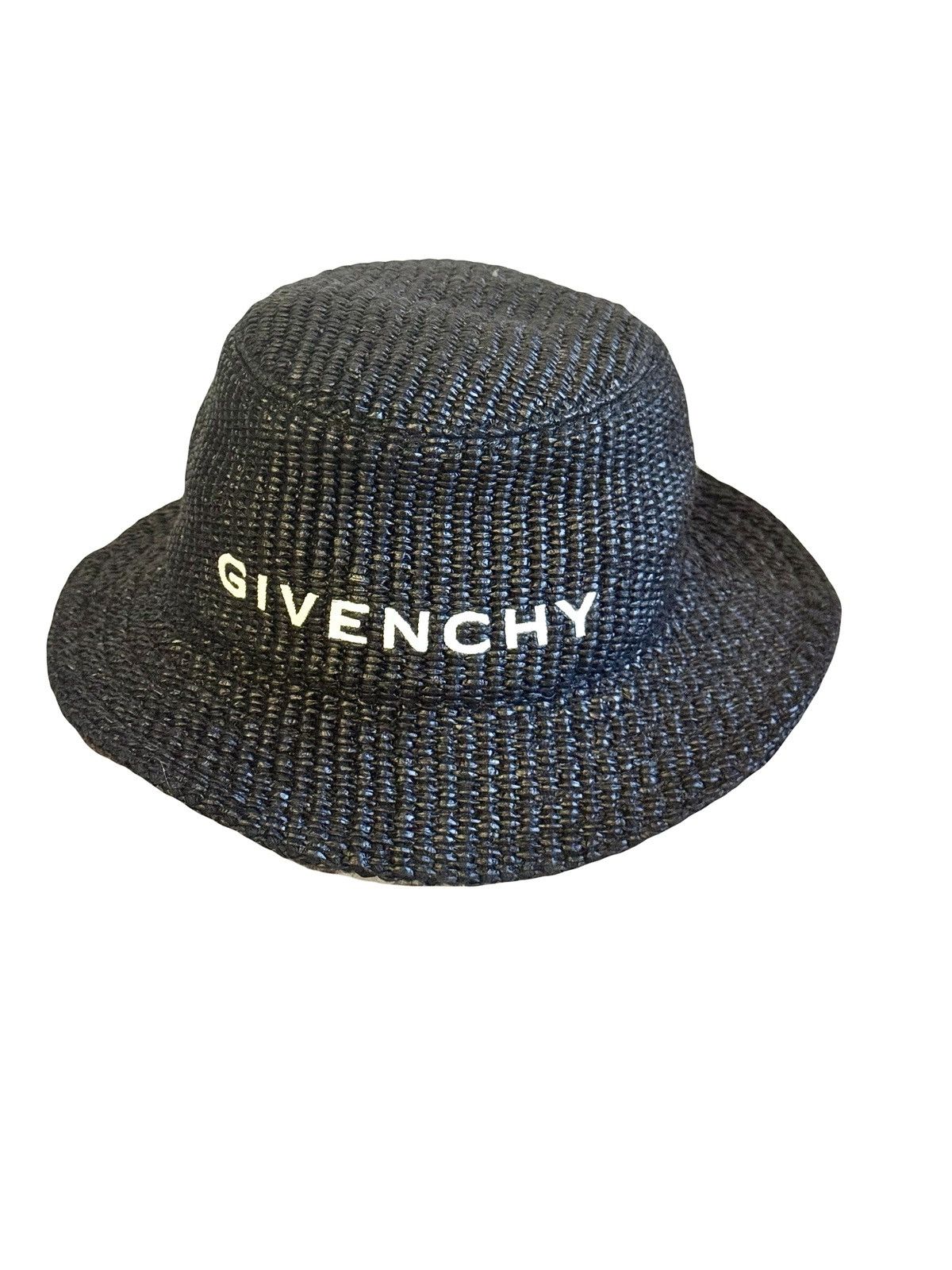 Givenchy givenchy bucket hat in woven black coated paper 57 Size ONE SIZE - 2 Thumbnail