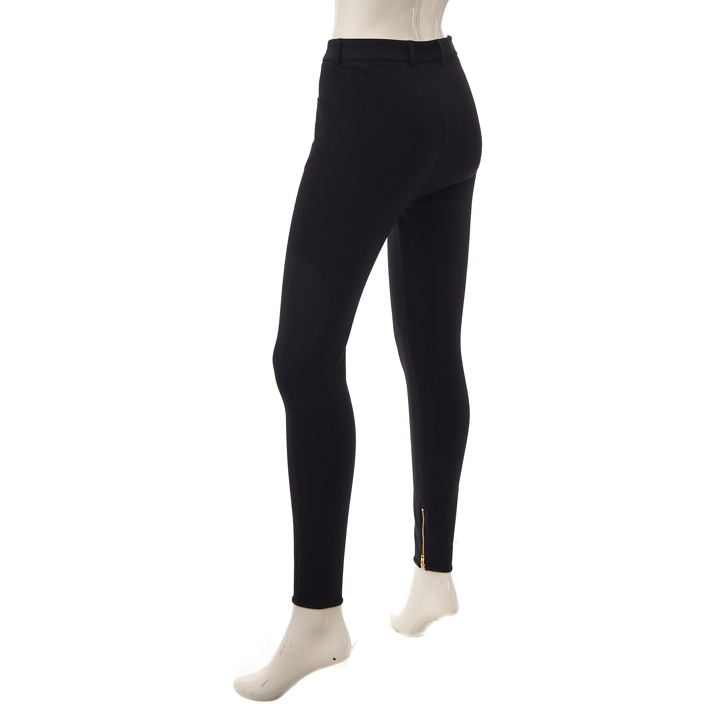 Celine Black Riding Pants In Compact Wool Size 27" / US 4 / IT 40 - 4 Thumbnail