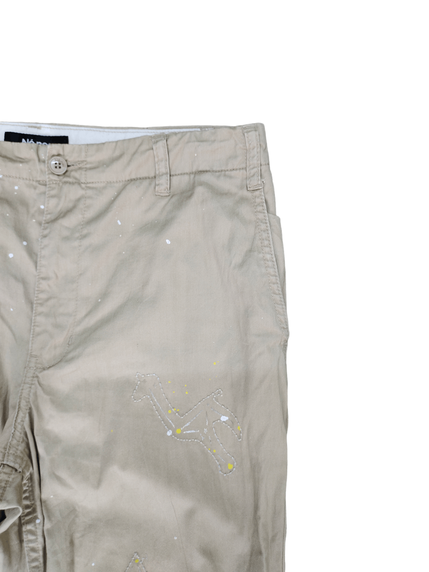 Ne-Net Ne-Net By Issey Miyake Painted Cropped Pants Size US 30 / EU 46 - 6 Thumbnail