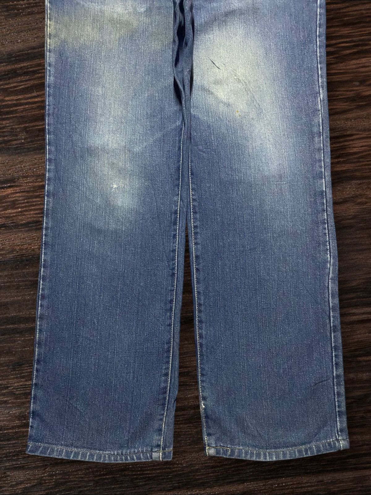 Japanese Brand Vintage Japanese Brand Edwin 703 Blue Wash Distressed Jeans Size US 30 / EU 46 - 5 Thumbnail