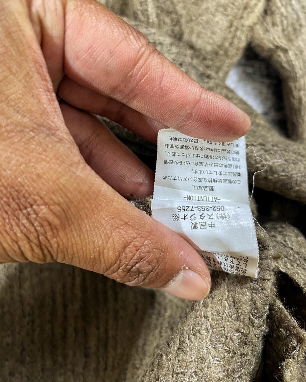 Japanese Brand 2000s BerningSho Asymmetric Docking Mohair Zip y2k Lgb Ifsix Size US L / EU 52-54 / 3 - 5 Thumbnail