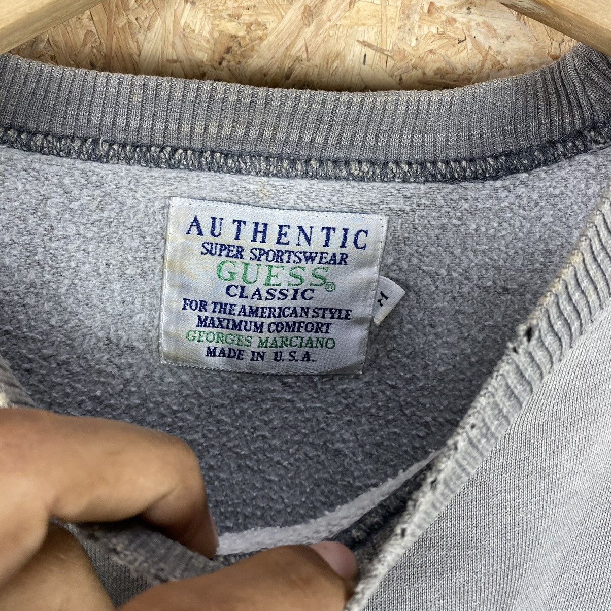 Georges Marciano × Guess × Vintage VINTAGE GUESS EARTH GLOBE LOGO SWEATSHIRT Size US M / EU 48-50 / 2 - 3 Thumbnail