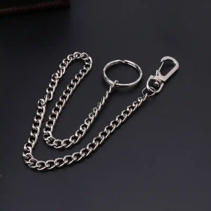 Vintage Travel Wallet Chain Heavy Duty Jeans Link Coil Leash Size ONE SIZE - 6 Thumbnail