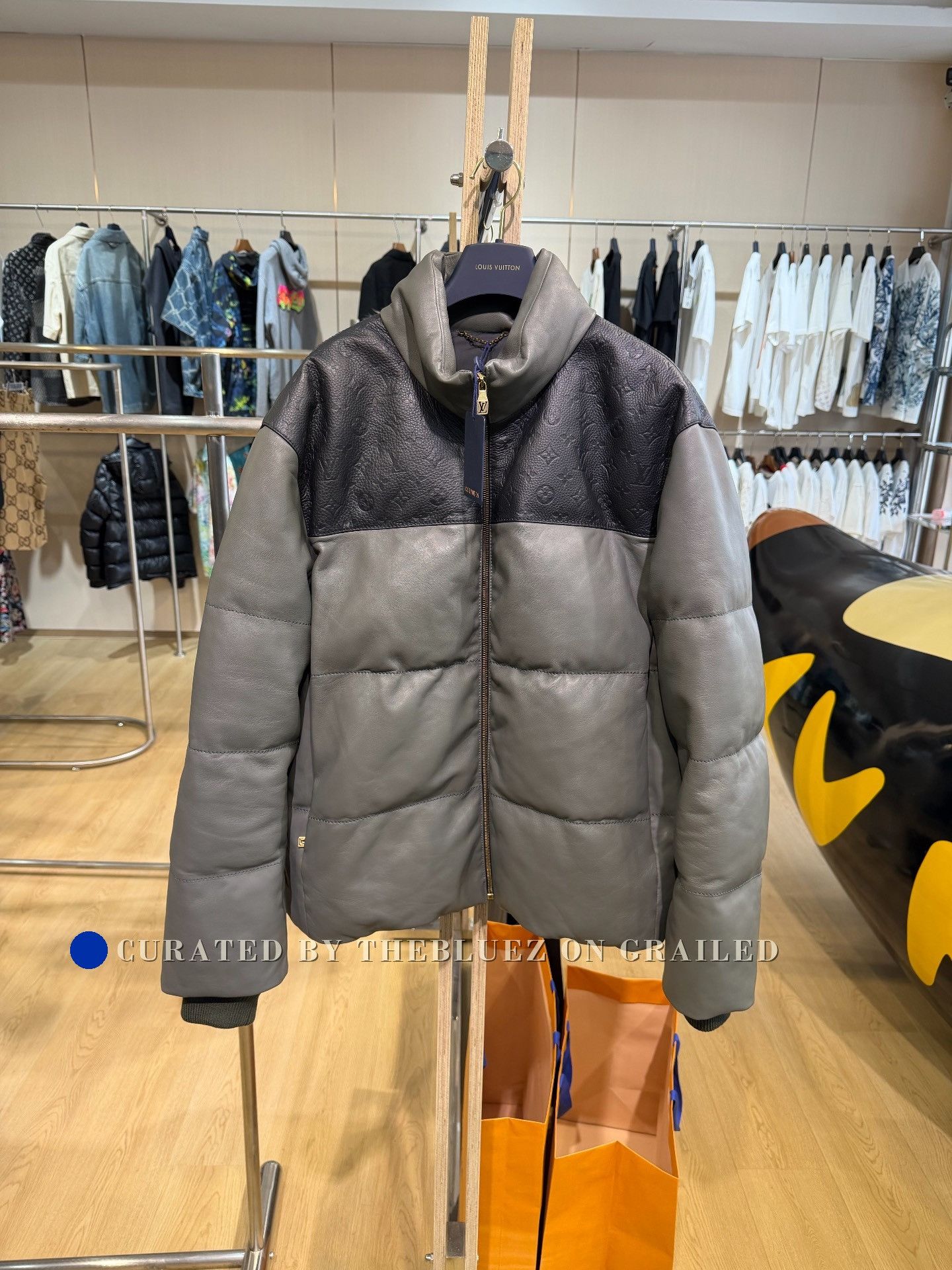 Louis Vuitton Louis Vuitton Men's Patchwork Leather Down Jacket Size US M / EU 48-50 / 2 - 1 Thumbnail