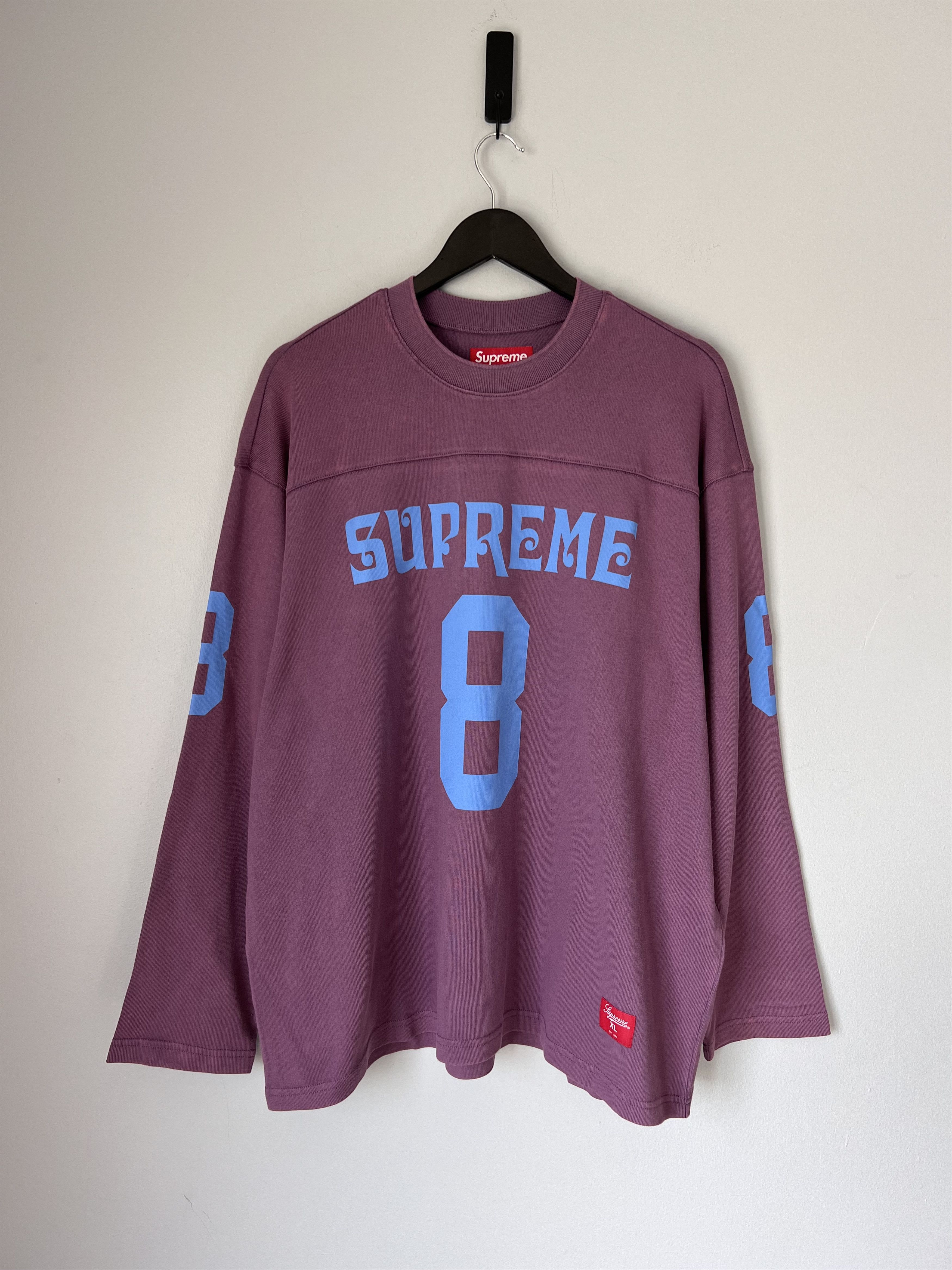 【Supreme】Affiliated L/S Football Top★Dusty Purple★25SS★ Supreme Supreme Affiliated Long Sleeve Football Top in Dusty