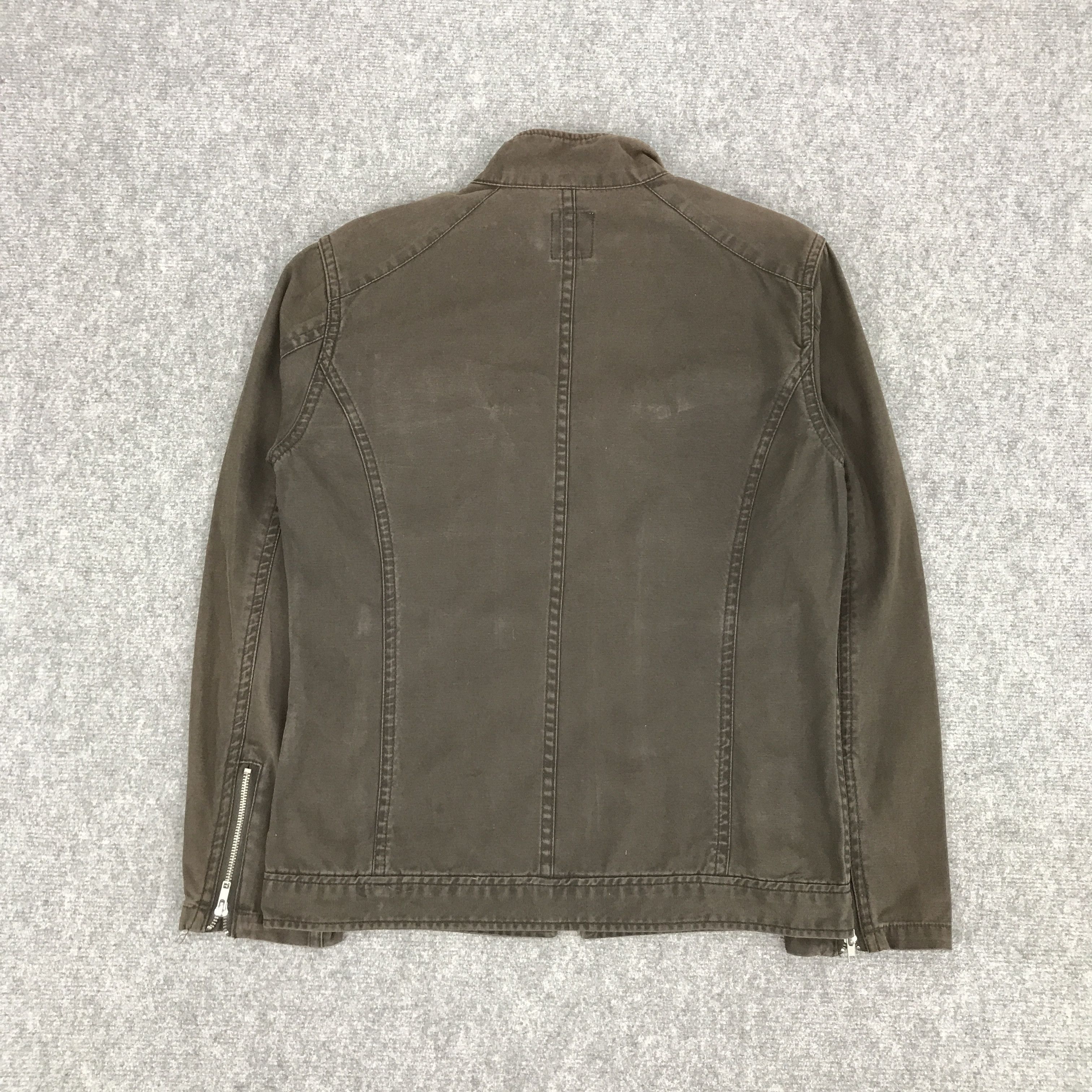 Japanese Brand THRUXTON NEW PROPOSAL BIKER STYLE FADED JACKET Size US M / EU 48-50 / 2 - 2 Thumbnail