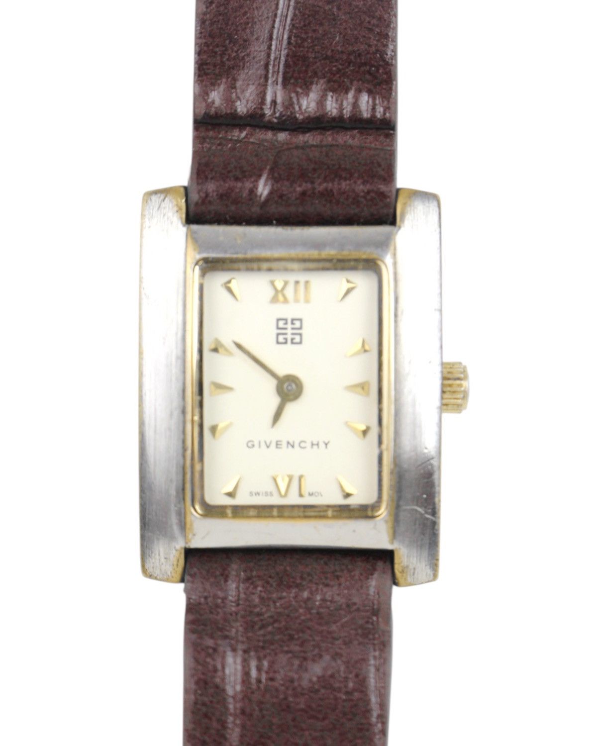 Givenchy 1990S GIVENCHY AM. LINE TWO-TONE RECTANGULAR SWISS WATCH Size ONE SIZE - 1 Thumbnail