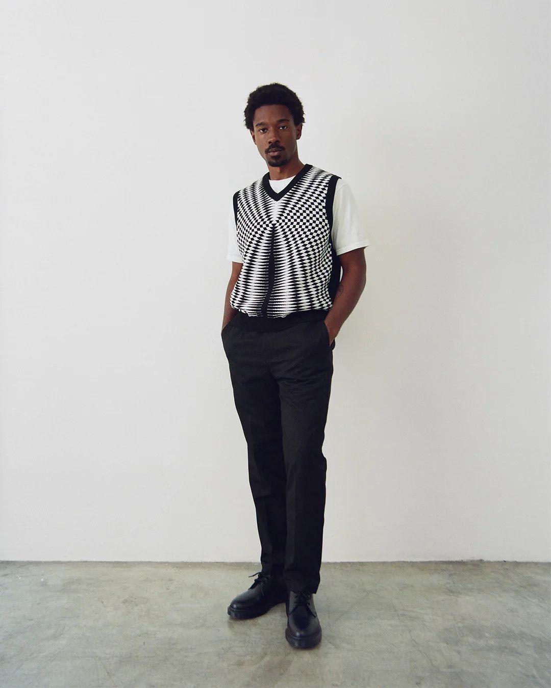 Stussy STUSSY PSYCHEDELIC CHECK KNIT VEST Size US S / EU 44-46 / 1 - 2 Thumbnail