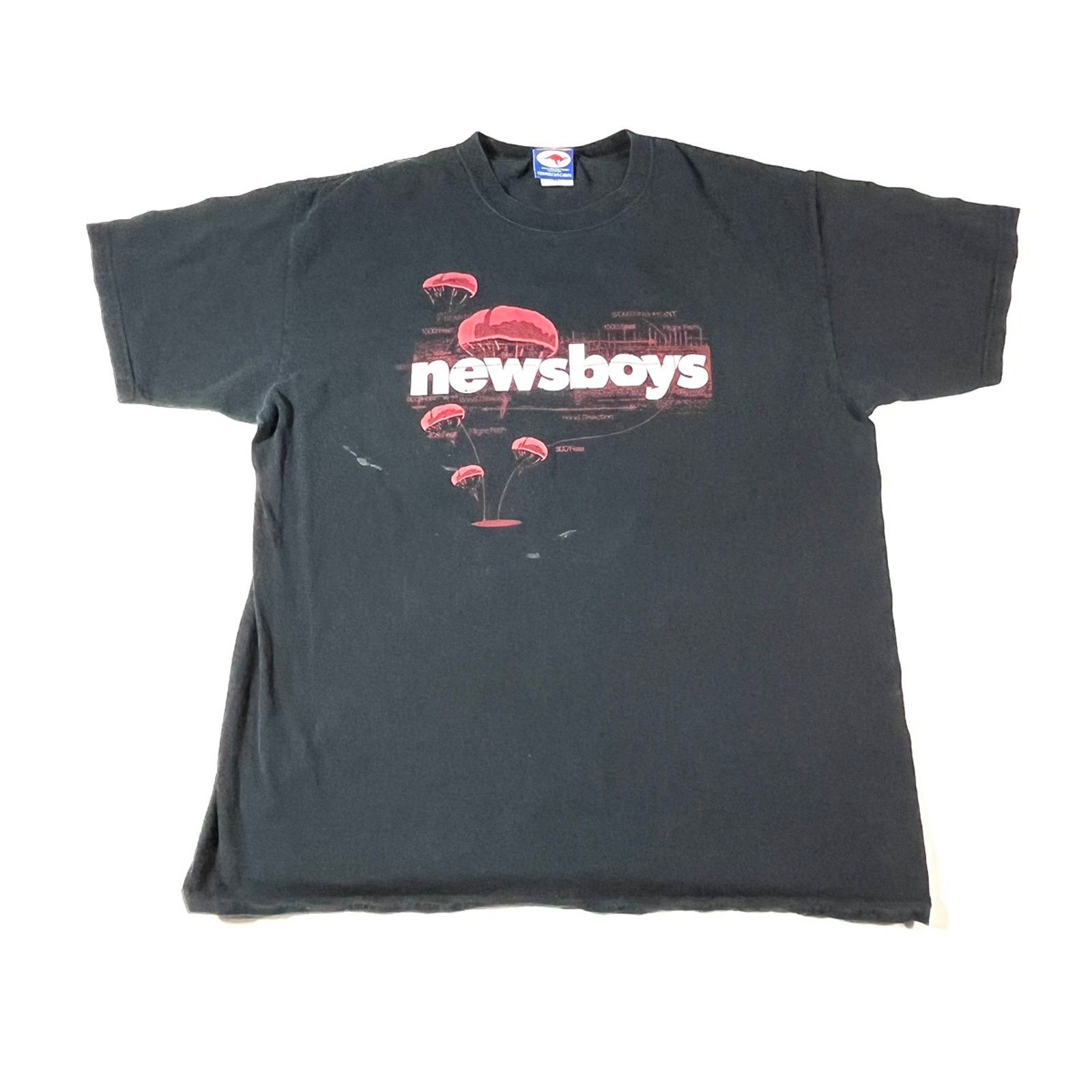 Band Tees 2000’s Newsboys Parachute Graphic Band T-shirt XL Black Size US XL / EU 56 / 4 - 1 Thumbnail