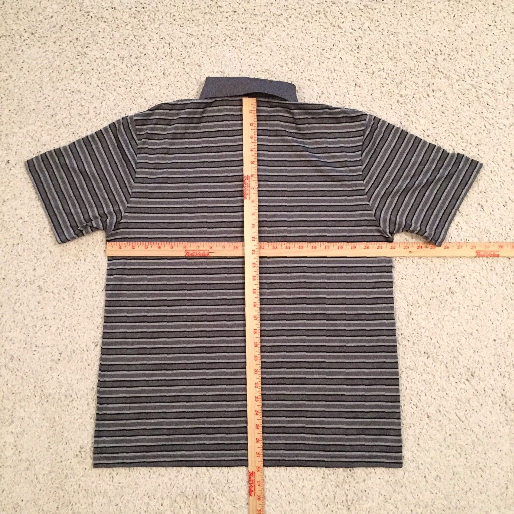 Vintage Grand Slam Polo Shirt Mens Large Gray Striped Short Sleeve Size US L / EU 52-54 / 3 - 6 Thumbnail