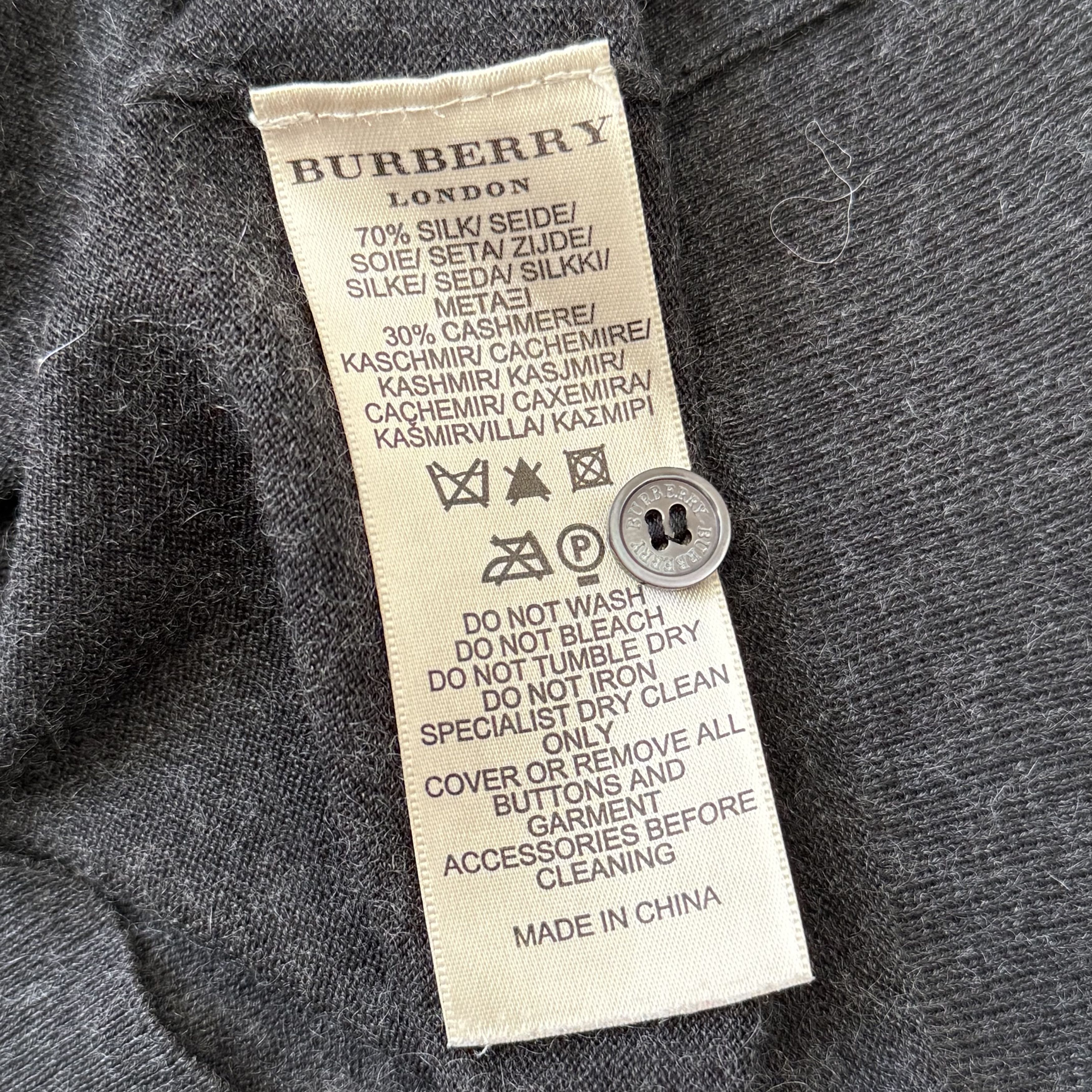Burberry Burberry Womens Cardigan Cashmere Button Up Size M / US 6-8 / IT 42-44 - 8 Thumbnail
