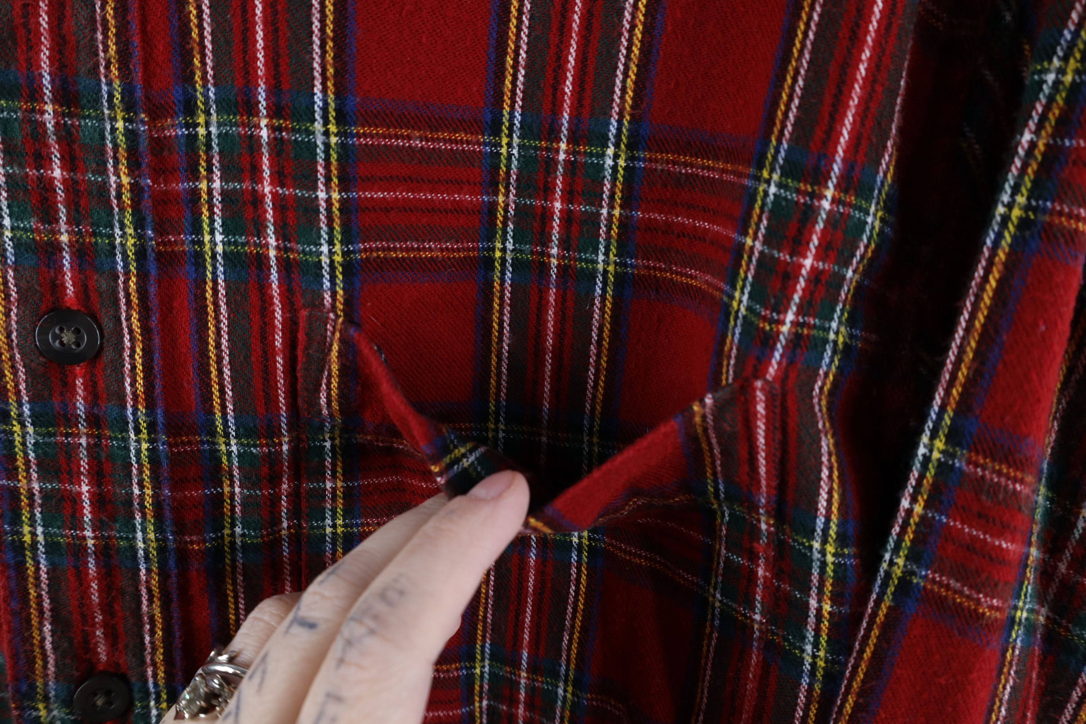 L.L. Bean × Vintage Vintage 90s LL Bean Flannel Collared Button Down Shirt Plaid Size US S / EU 44-46 / 1 - 4 Thumbnail