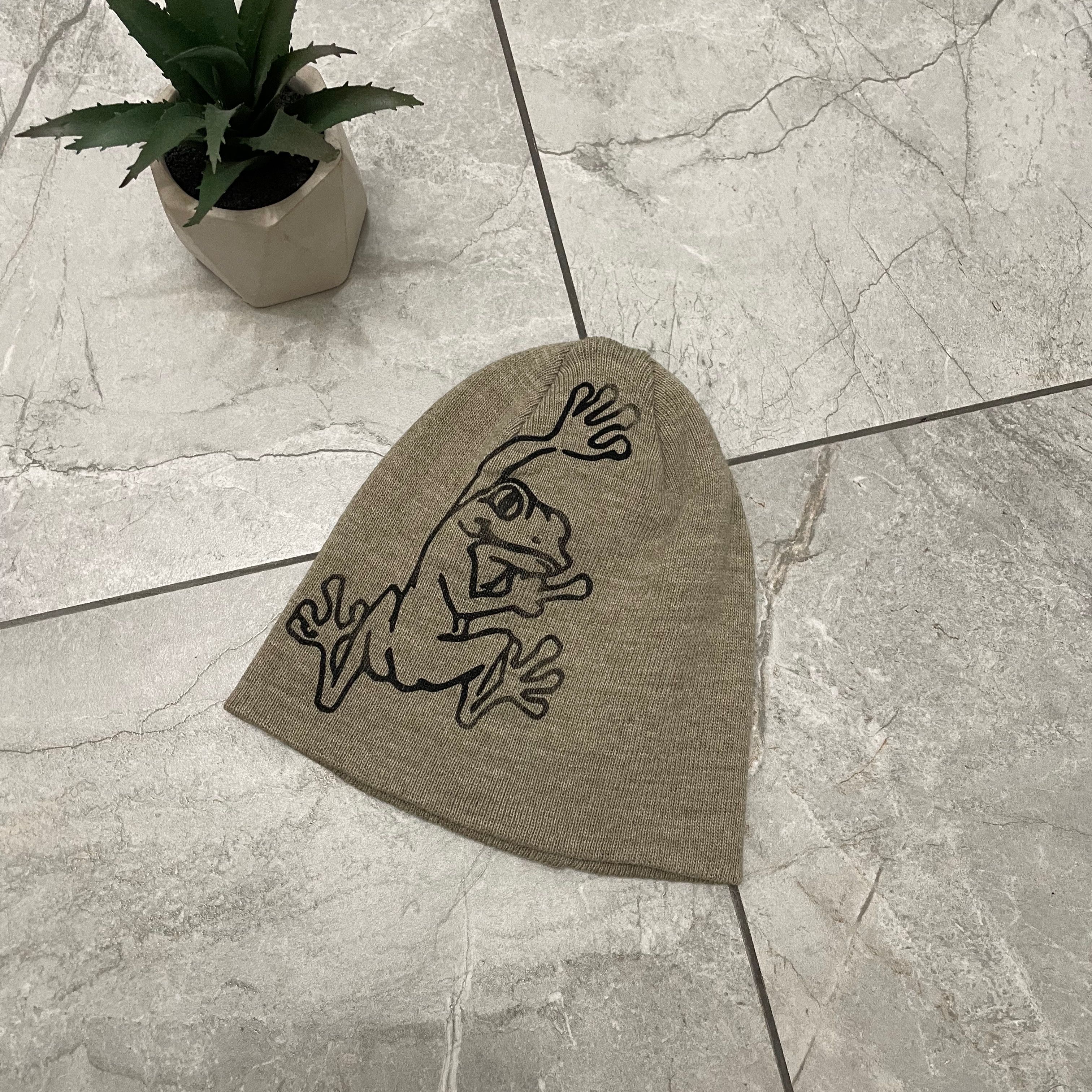 Other Very rare beanie hat y2k grunge print frog Size ONE SIZE - 2 Thumbnail