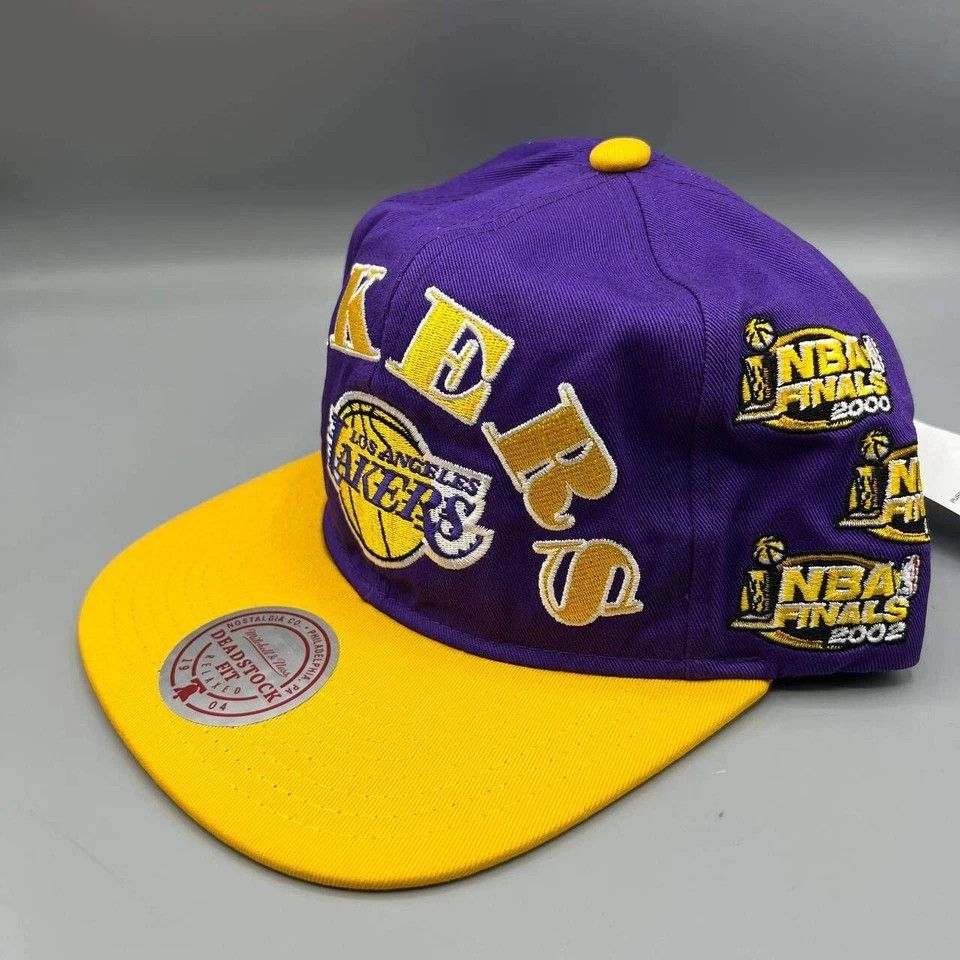 Mitchell & Ness Los Angeles LA Lakers Hat Men Mitchell & Ness Snap Back Cap Size ONE SIZE - 5 Thumbnail
