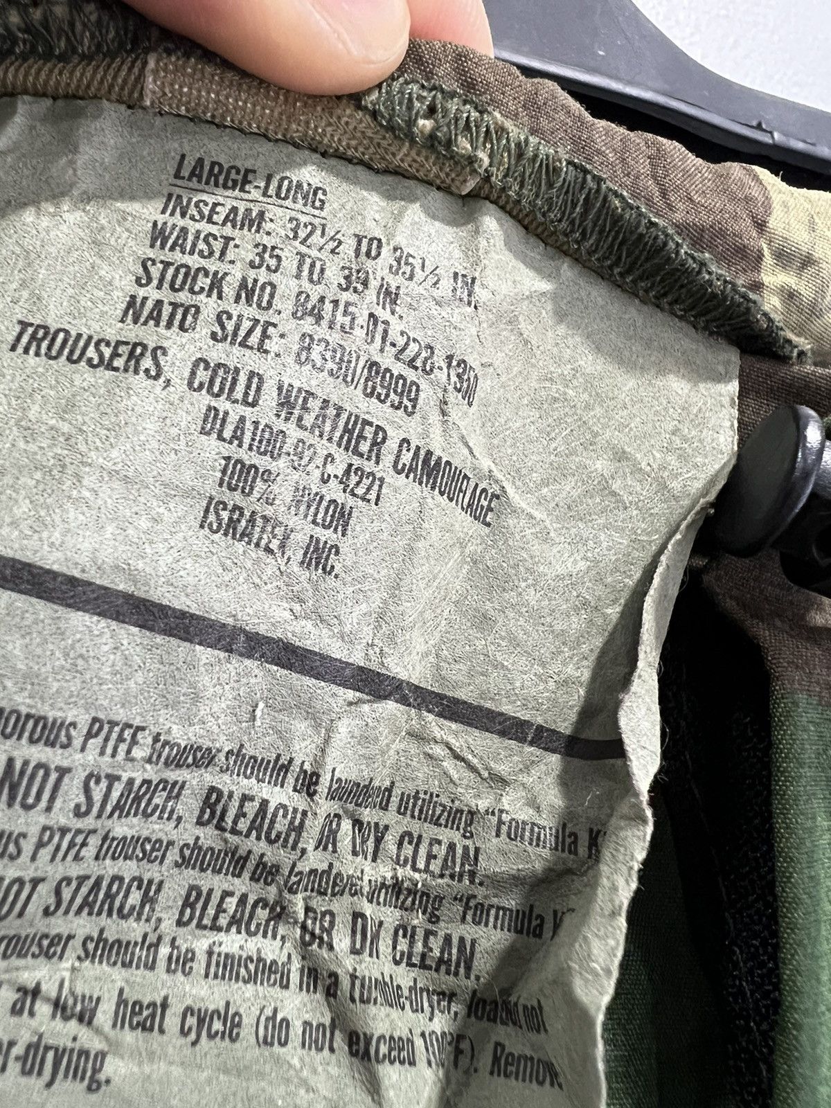 Vintage Vintage Camo Army Trousers Pants 34x32 Size US 34 / EU 50 - 4 Thumbnail