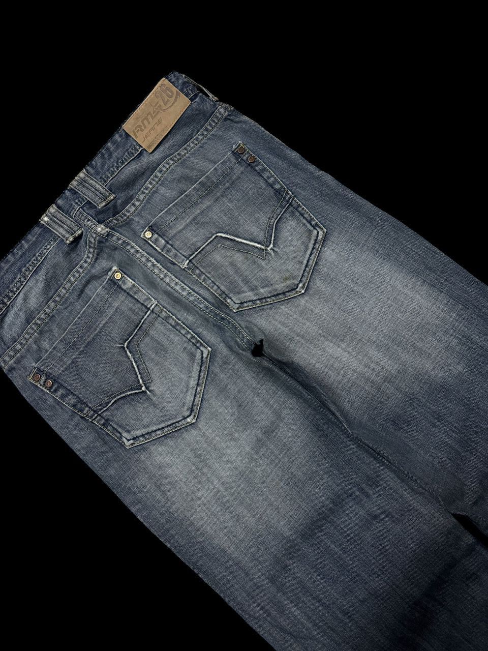 Japanese Brand SICK Japanese RMS Thrashed Faded Distressed Straight Jean Size US 31 - 18 Thumbnail