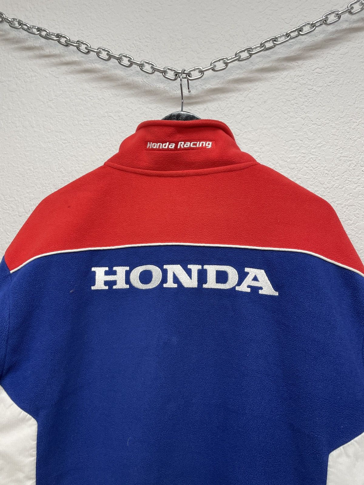 Honda Vintage Y2K Honda Official Racing Teddy Fleece Jacket Size US L / EU 52-54 / 3 - 9 Thumbnail