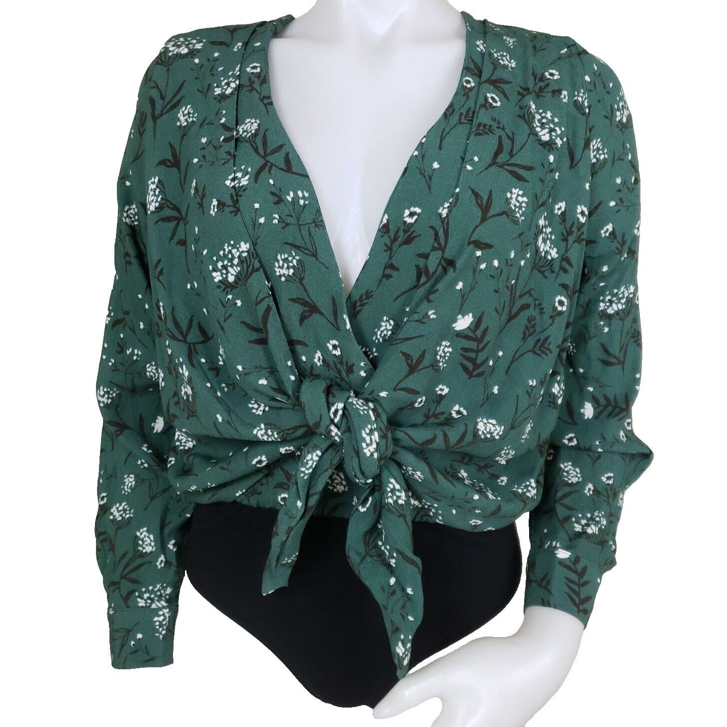 Other Revolve x Capulet Bodysuit Top Womens XS Green Floral Daria Size XS / US 0-2 / IT 36-38 - 1 Thumbnail