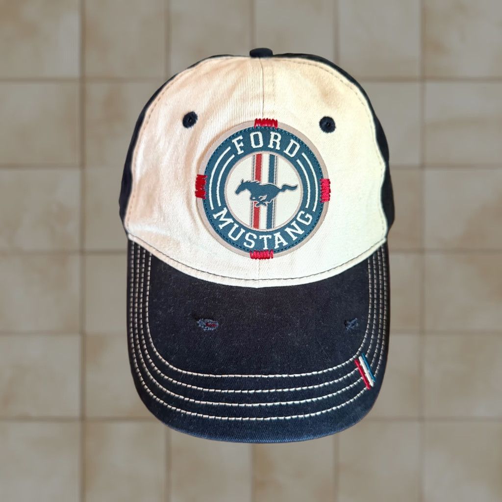 Ford Ford Mustang Snap Back Hat Official Licensed Product by Ford Snapback Mens Adjustable Multicolor Red White Blue Size ONE SIZE - 1 Thumbnail