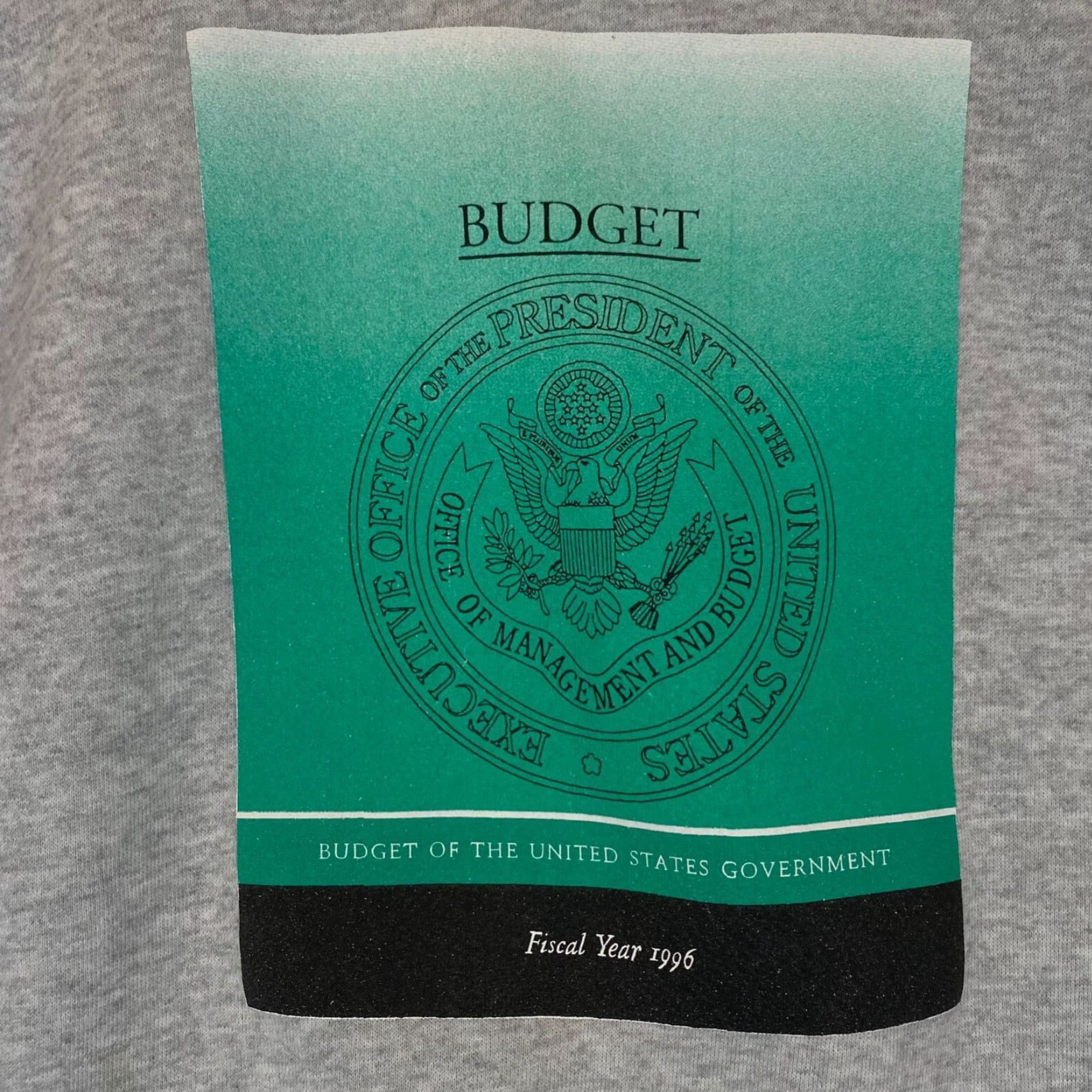 Hanes VINTAGE US Government Sweatshirt Mens XL Gray Crewneck Pullover 1996 Budget Graphic Hanes Jacket Size US XL / EU 56 / 4 - 2 Thumbnail