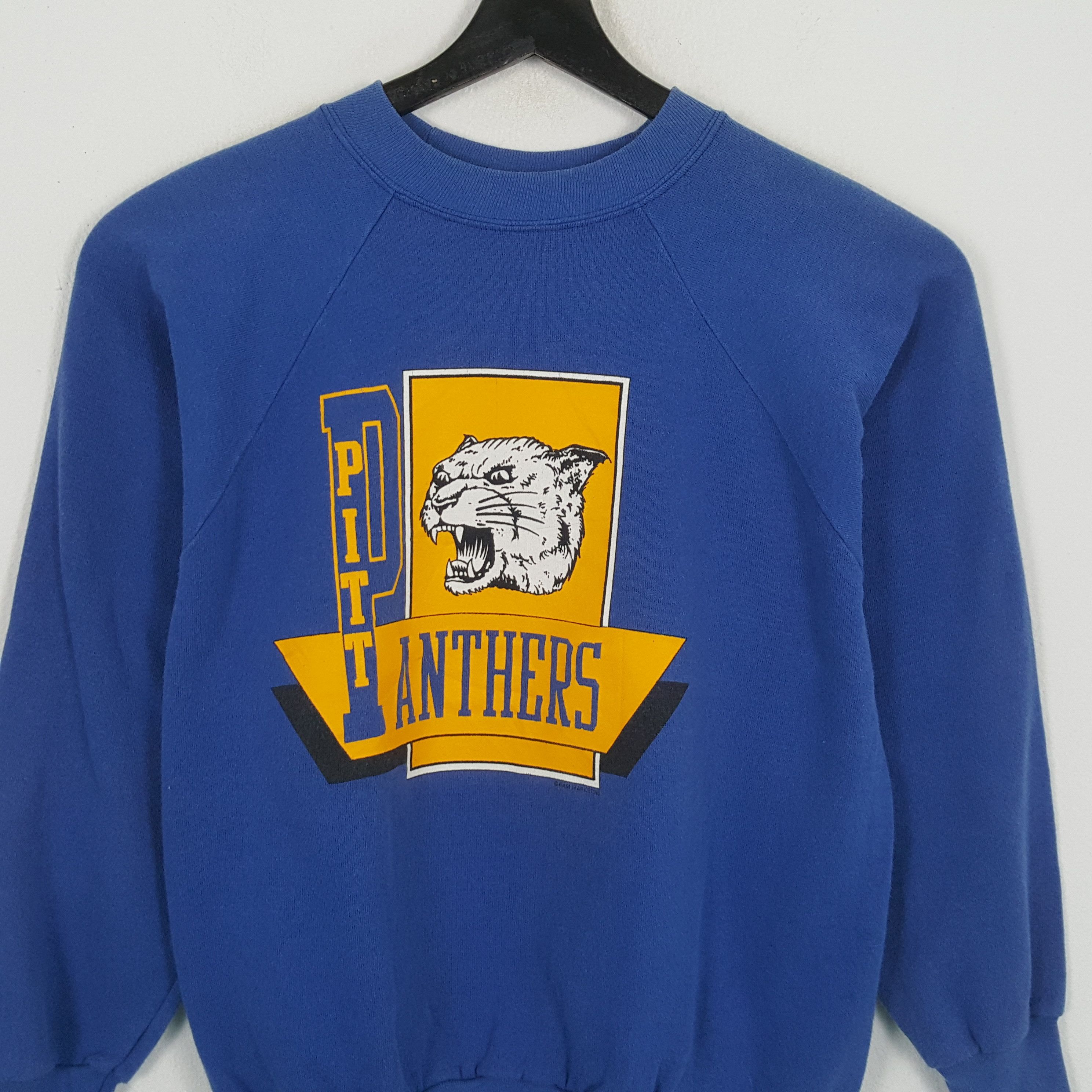 NFL × Vintage PITT PANTHERS NFL American Football Team Vintage Sweatshirt Size US M / EU 48-50 / 2 - 2 Thumbnail