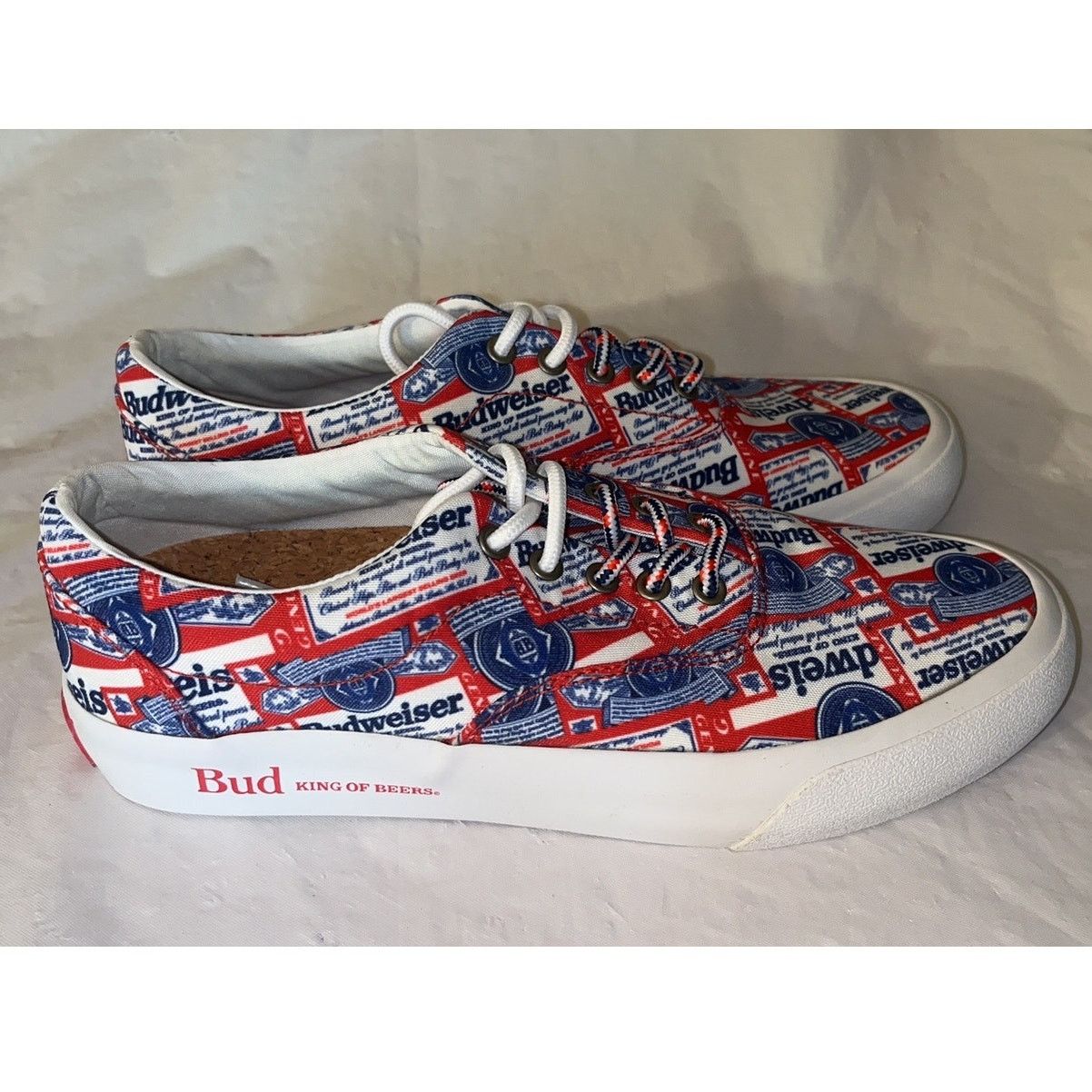 Budweiser Alife Budweiser Mens Size 7 Public Bud Canvas Sneakers Size US 7 / EU 40 - 2 Thumbnail