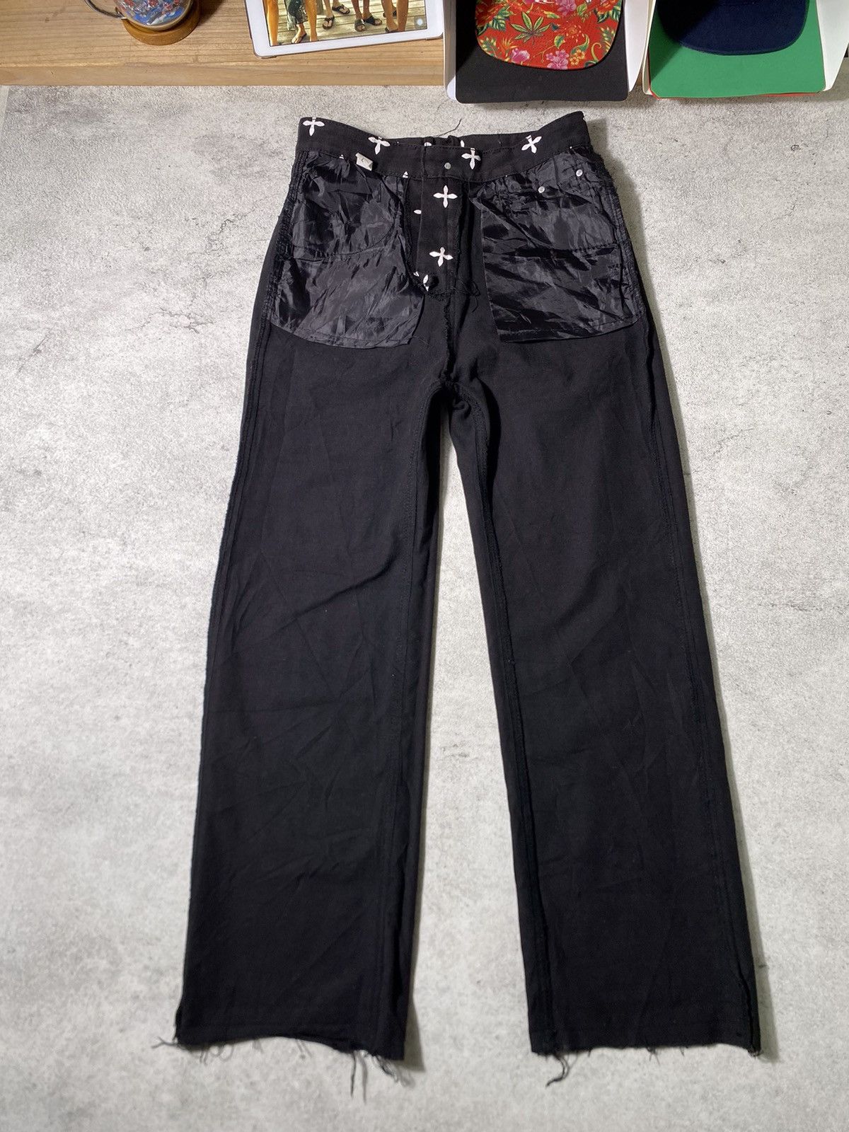 Levi's × Vintage Vtg Baggy Jeans Full Cross Motif Size US 32 / EU 48 - 13 Thumbnail