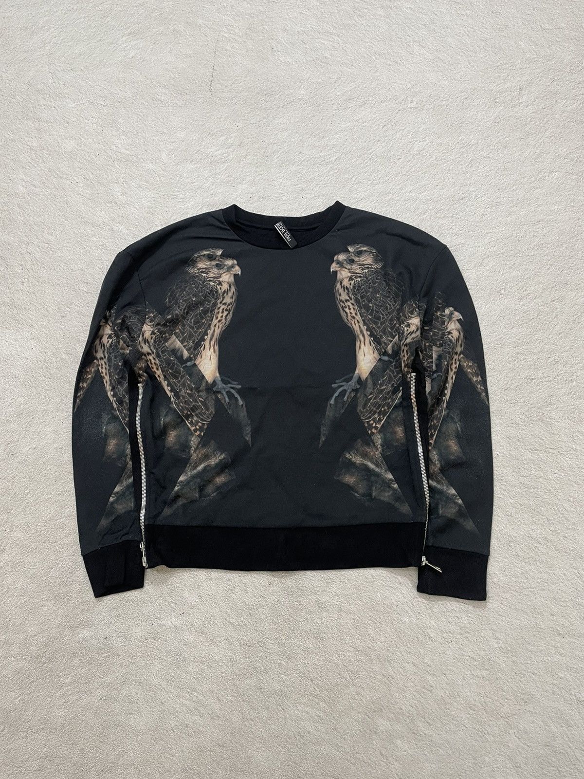 Neil Barrett 2000s Neil Barret Falcon Print Zipper Givenchy Hysteric If6 Size US L / EU 52-54 / 3 - 1 Thumbnail