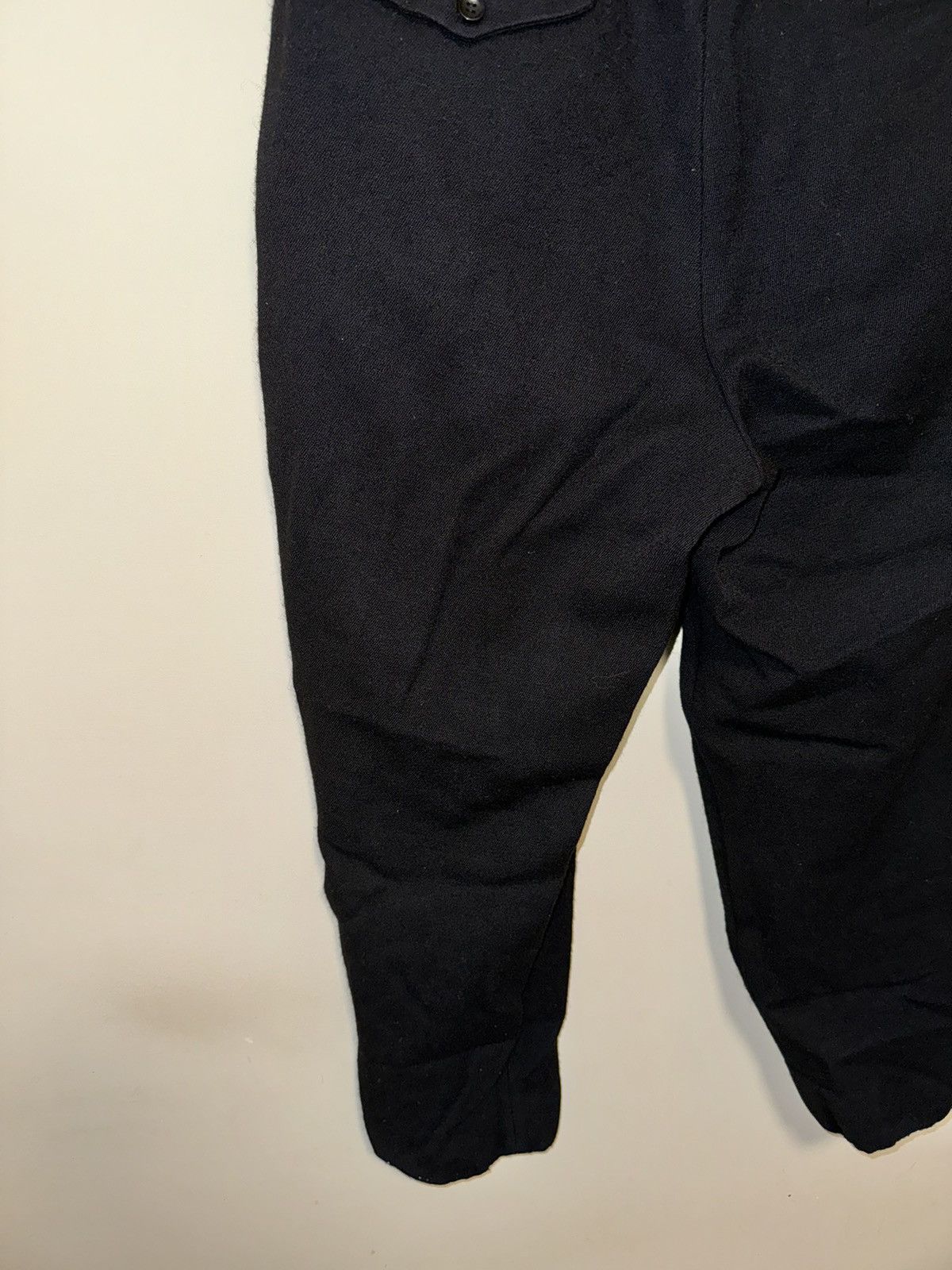 Comme des Garcons × Comme des Garcons Homme Plus COMME DES GARÇONS HOMME PLUS Black Gabardine Trousers Size US 34 / EU 50 - 13 Thumbnail