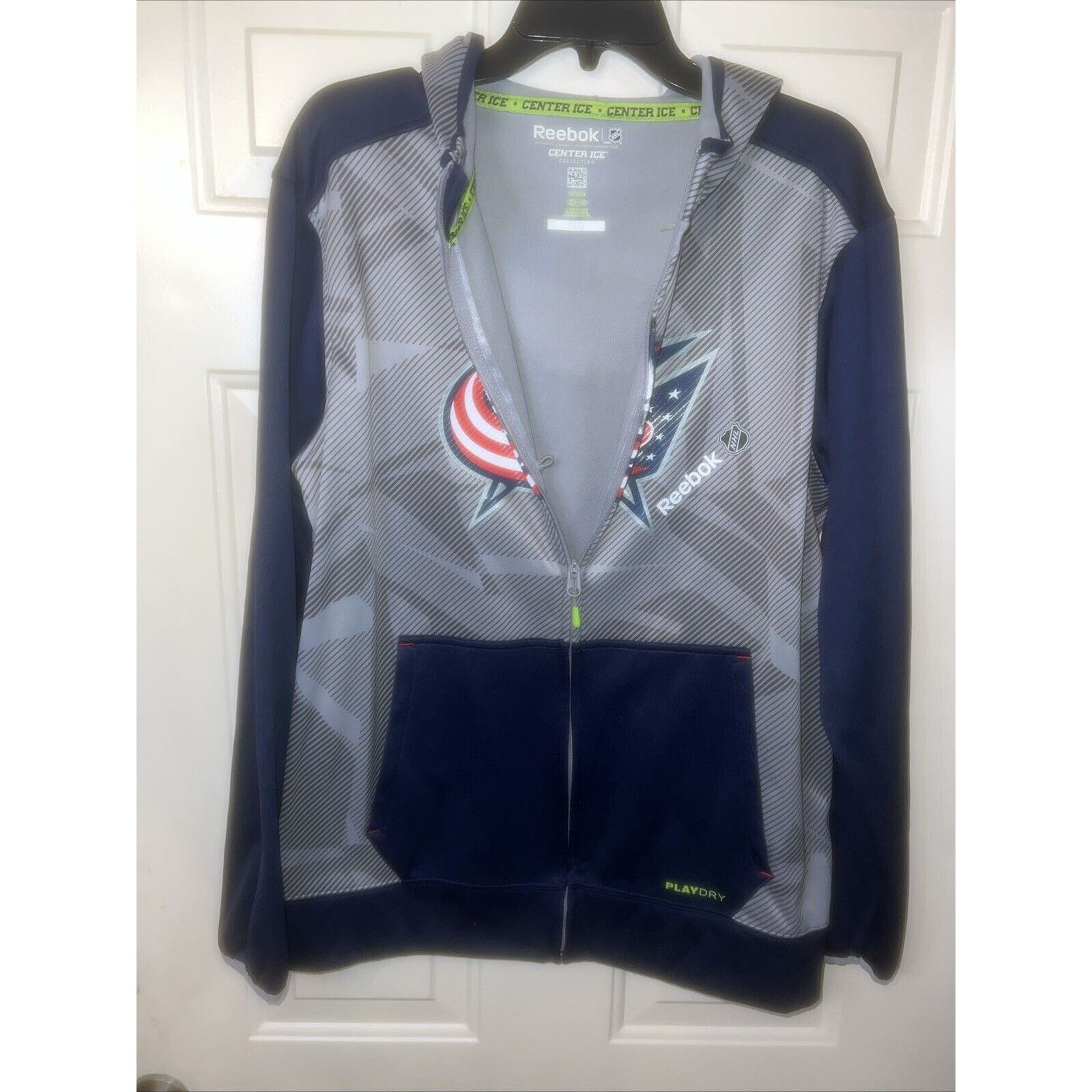 & Other Stories Columbus Blue Jackets Hoodie Reebok Zip Up Men's Medium NHL Size US M / EU 48-50 / 2 - 3 Thumbnail