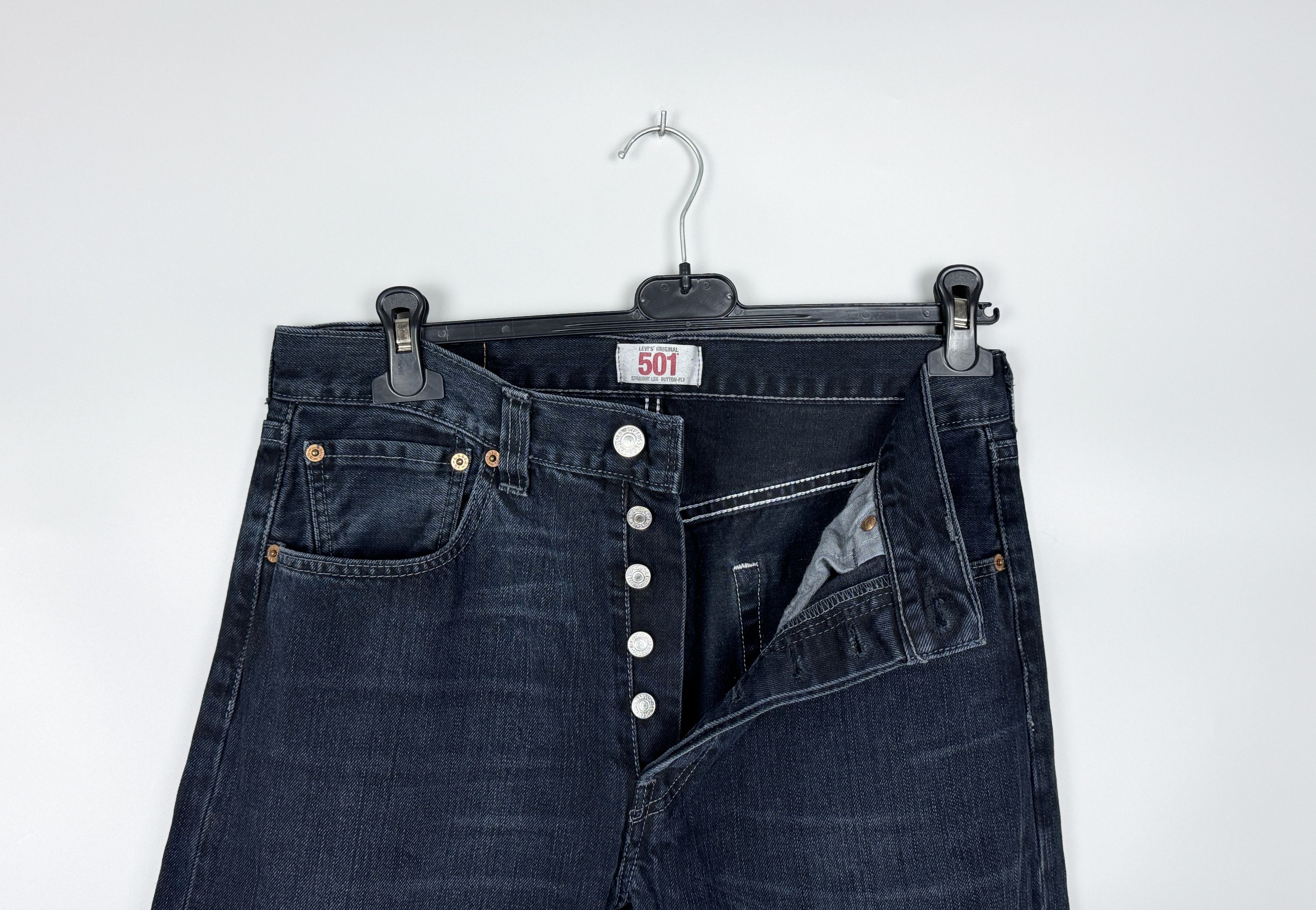 Levi's Levi's 501 Vintage Black Jeans W33 L34 Size US 33 - 7 Thumbnail