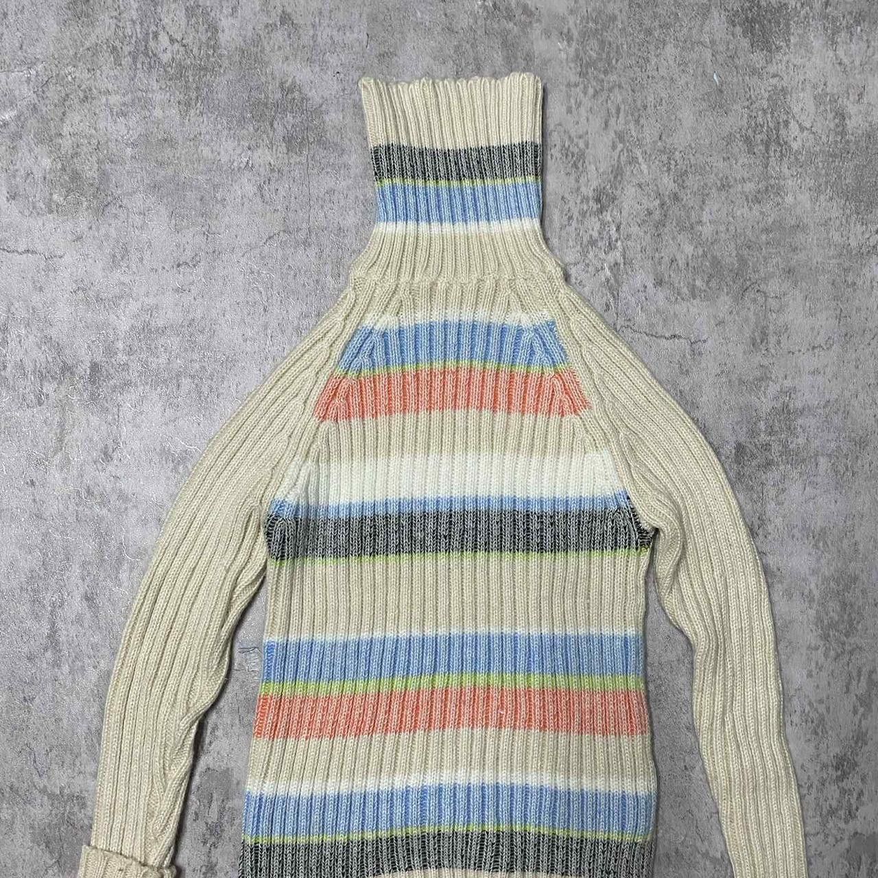 Other Cream and multi-coloured striped turtleneck sweater Size ONE SIZE - 1 Thumbnail