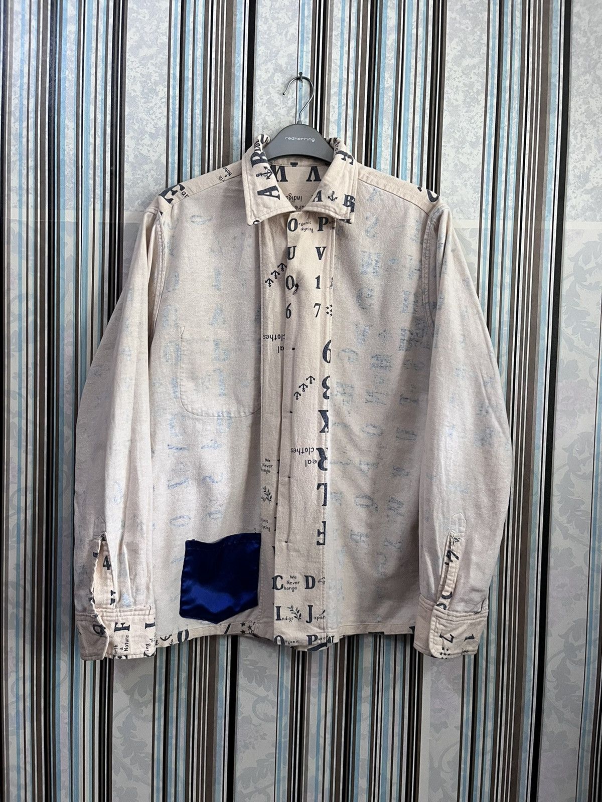 Blue Blue Japan 1990s SAMPLE edition hidden pocket arts #F3 Size US XS / EU 42 / 0 - 5 Thumbnail
