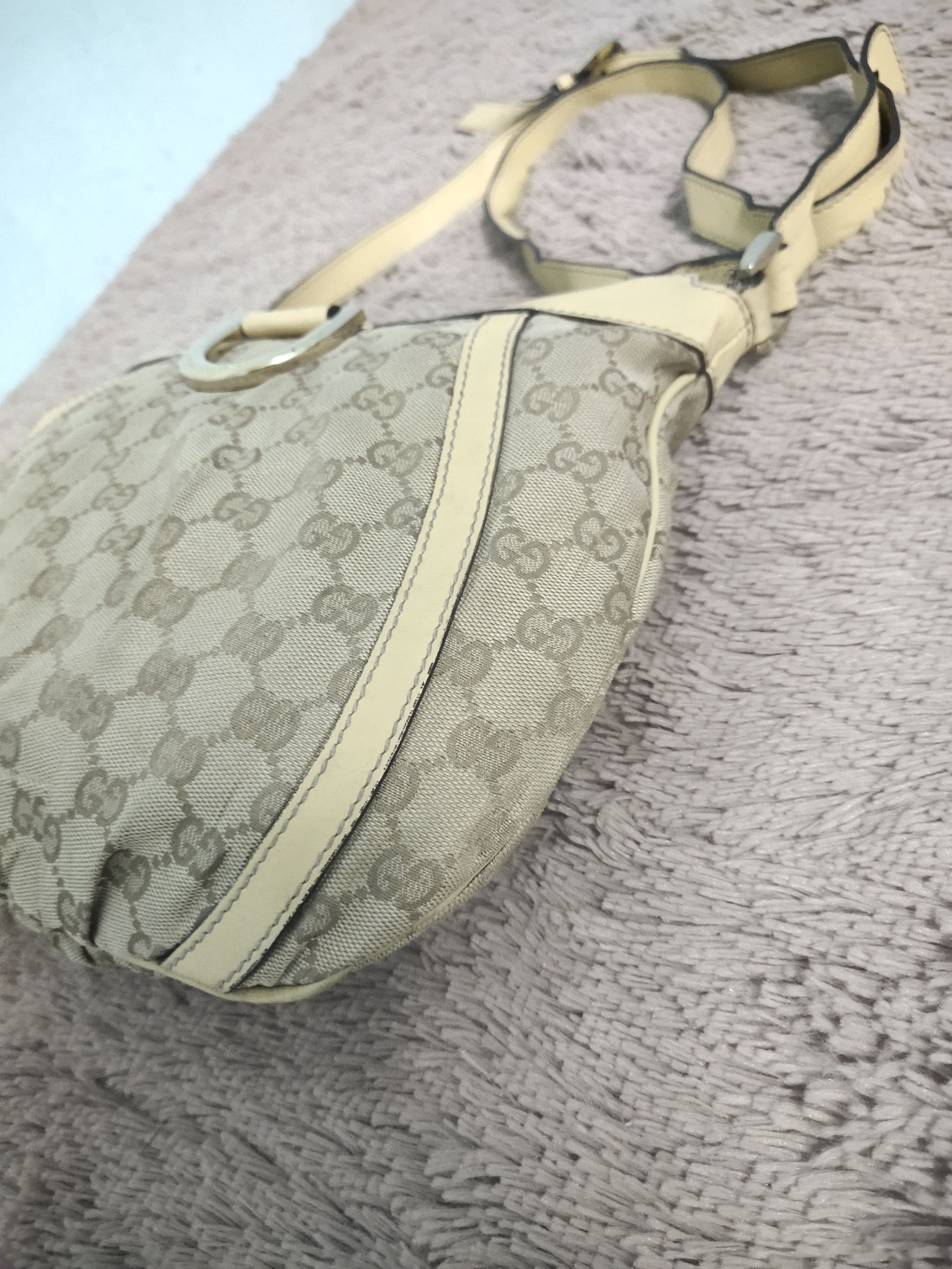Gucci × Vintage Gucci Abbey D-Ring Pochette GG Canvas Brown Size ONE SIZE - 7 Thumbnail