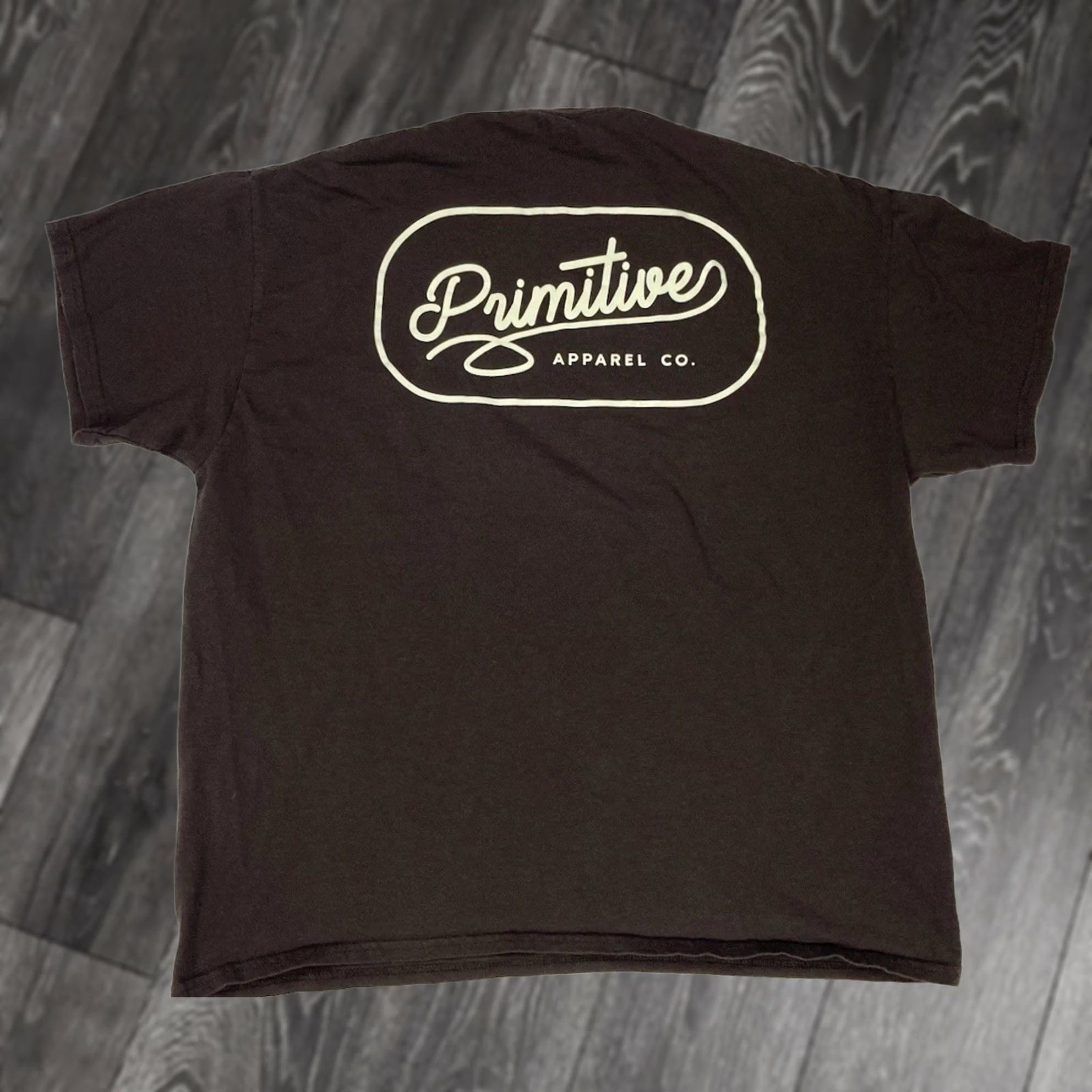 Primitive VINTAGE Primitive Apparel Logo Graphic T-shirt Men XL Brown Short Sleeve Size US XL / EU 56 / 4 - 1 Thumbnail