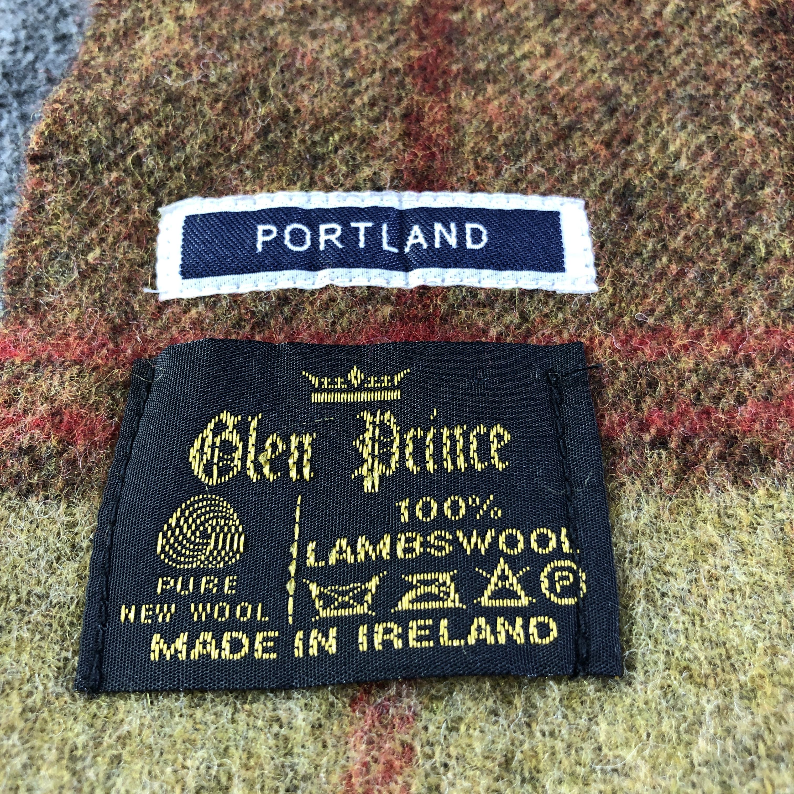 Vintage Glen Prince Tartan Wool Scarf Muffler Neckwear V2799 Size ONE SIZE - 5 Thumbnail